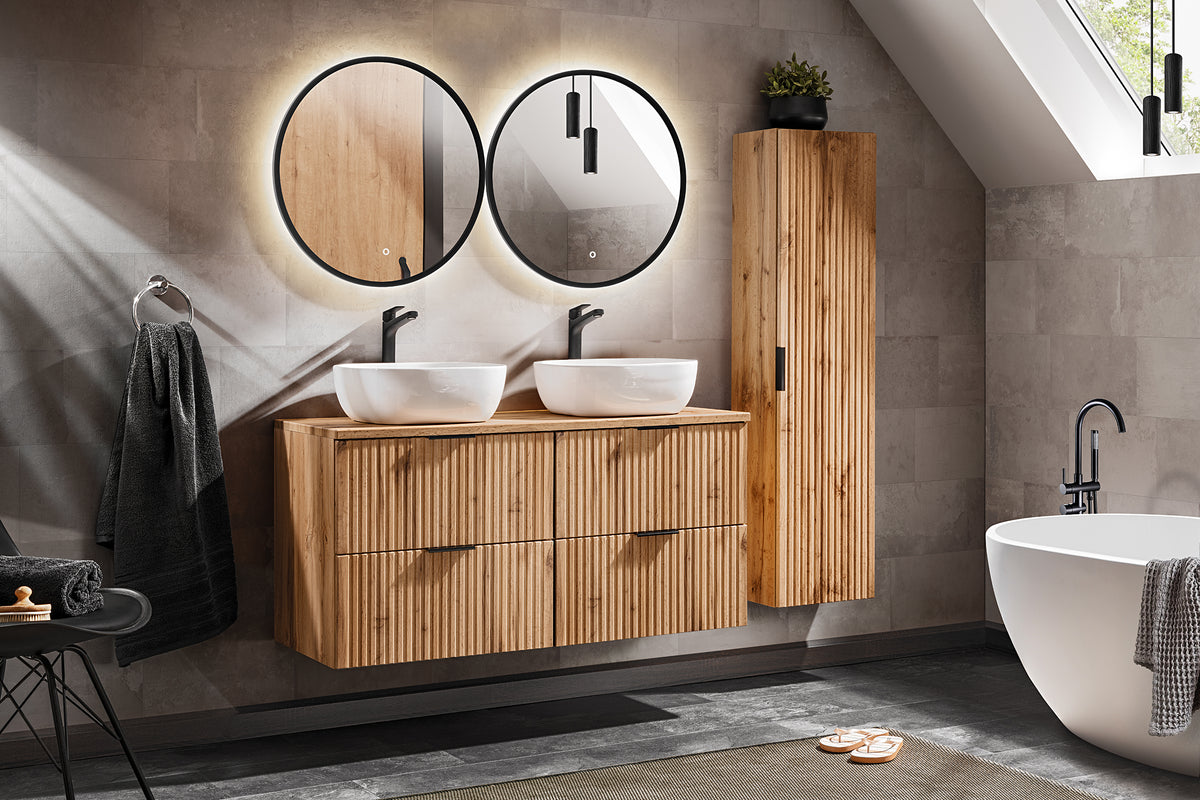 Adel Wotan Oak Vanity Unit Set 100 / 120 / 140 cm – Configure Your Bathroom