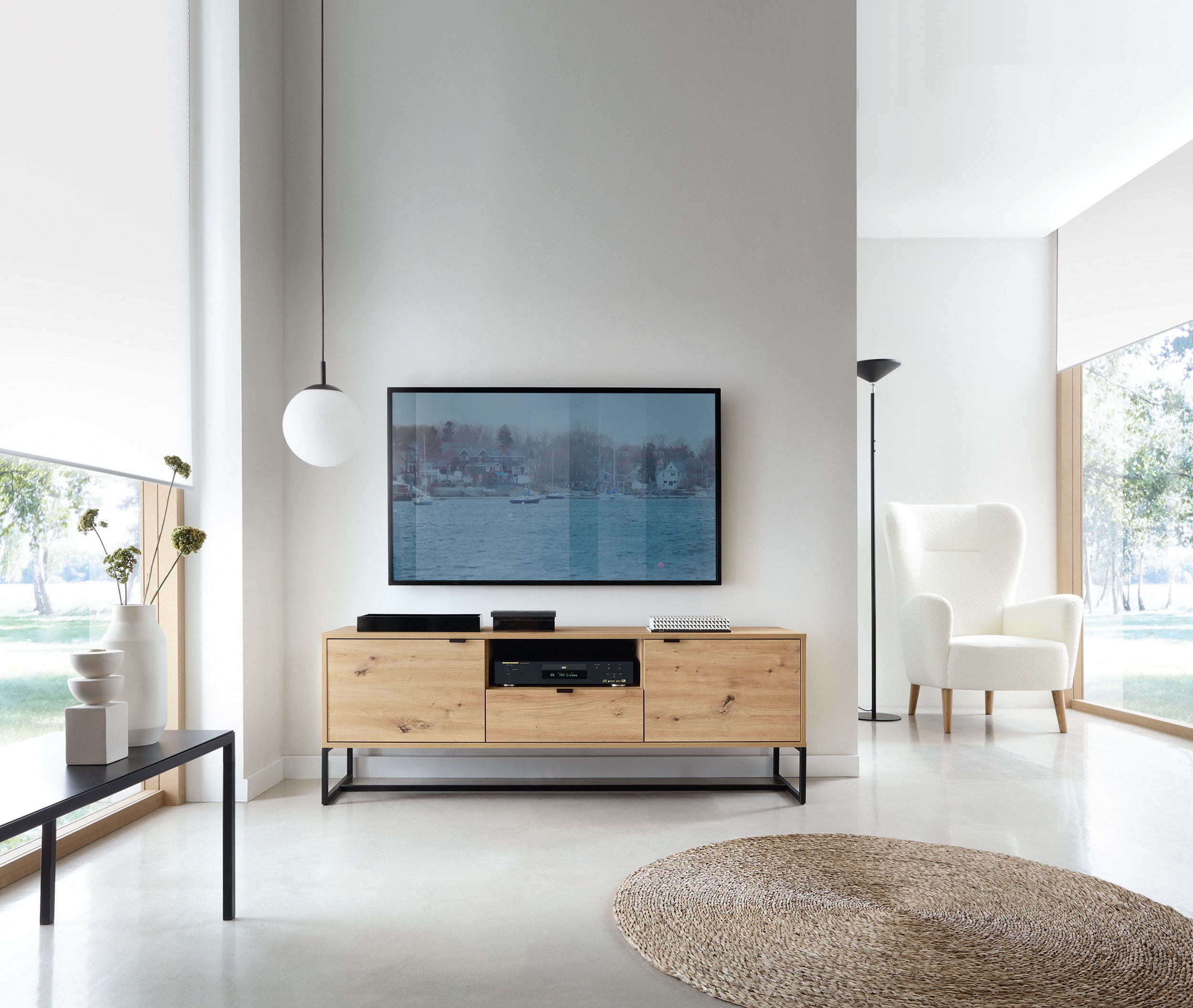 Amber TV Stand - Modern Loft Style and Functionality in One TV Cabinet