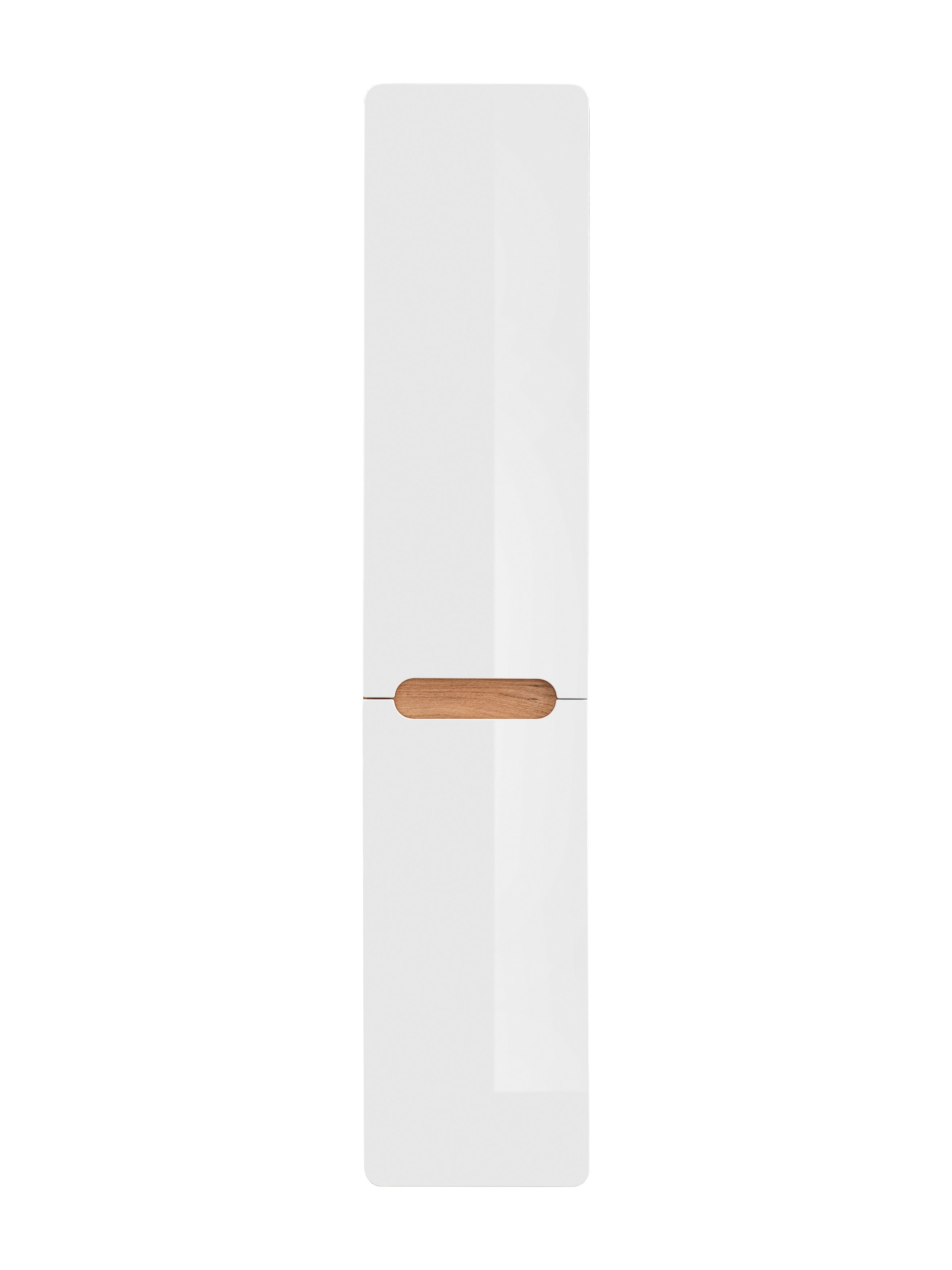 Aruba White 804 FSC – Tall Cabinet 2 Doors, White Gloss / Craft Oak, 35x170x35 cm