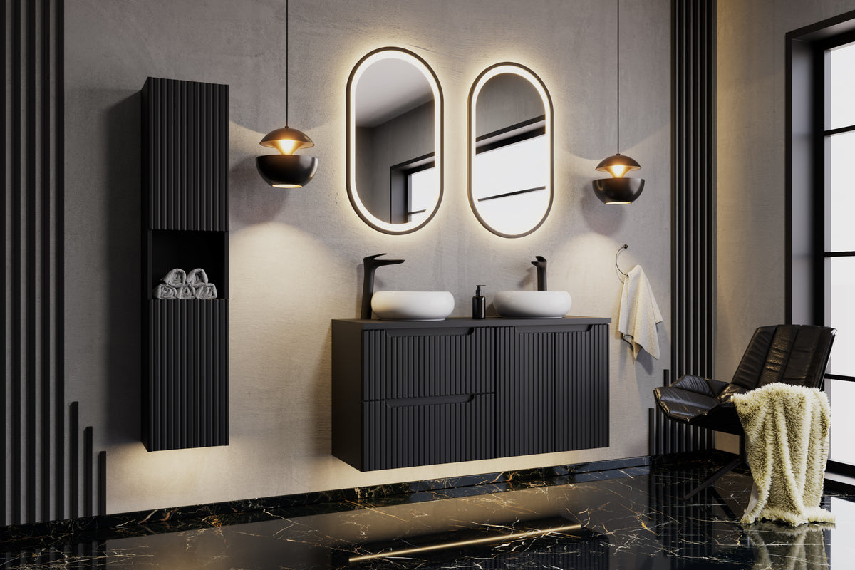 Nova Black Vanity Unit Set 50 / 60 / 80 / 120 / 140 cm – Configure Your Bathroom