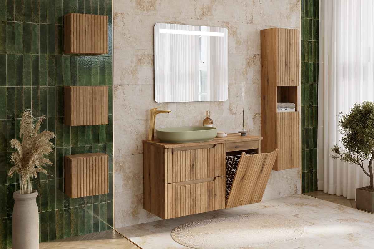 Nova Coast Evoke Tall Cabinet 2 Doors – Coast Evoke Oak, 30 cm