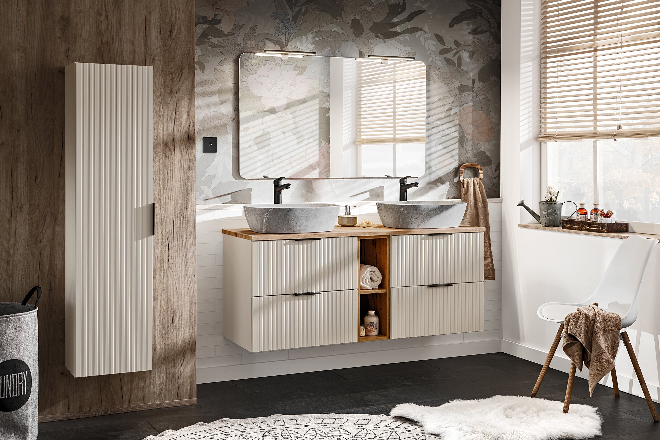 Adel Cashmere Vanity Unit Set 100 / 120 / 140 cm – Configure Your Bathroom