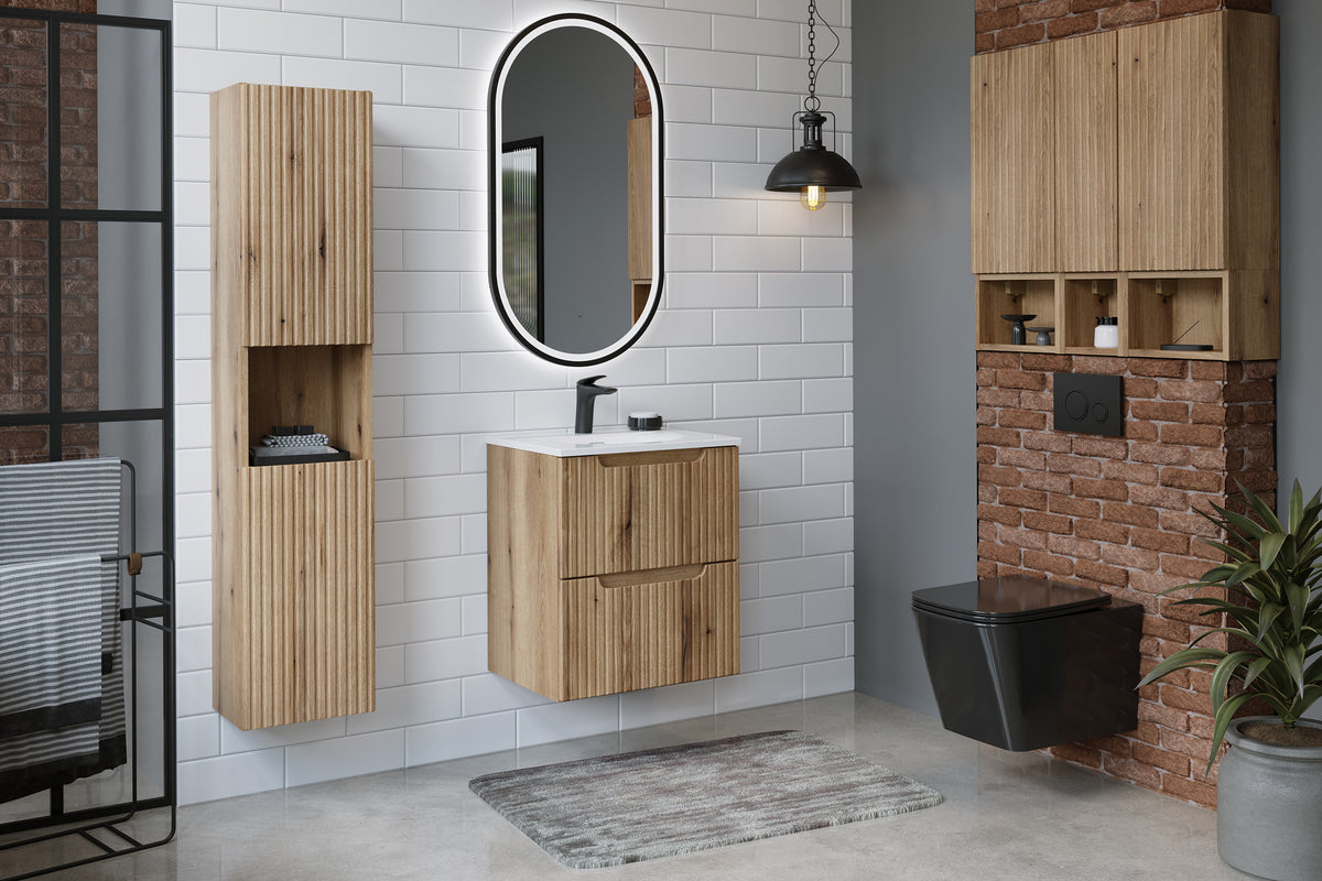 Nova Coast Evoke Tall Cabinet 2 Doors – Coast Evoke Oak, 30 cm