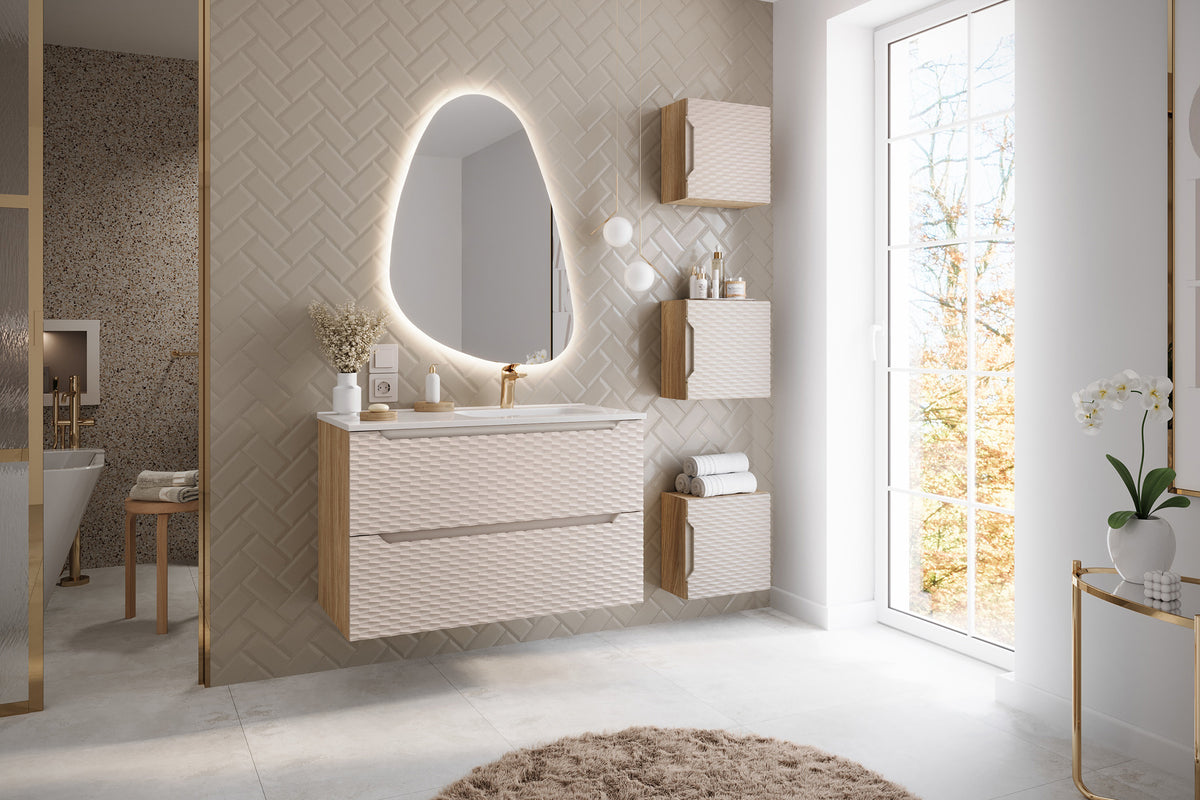 Ocean Beige Vanity Unit Set 60 / 70 / 80 / 90 / 120 cm – Configure Your Bathroom