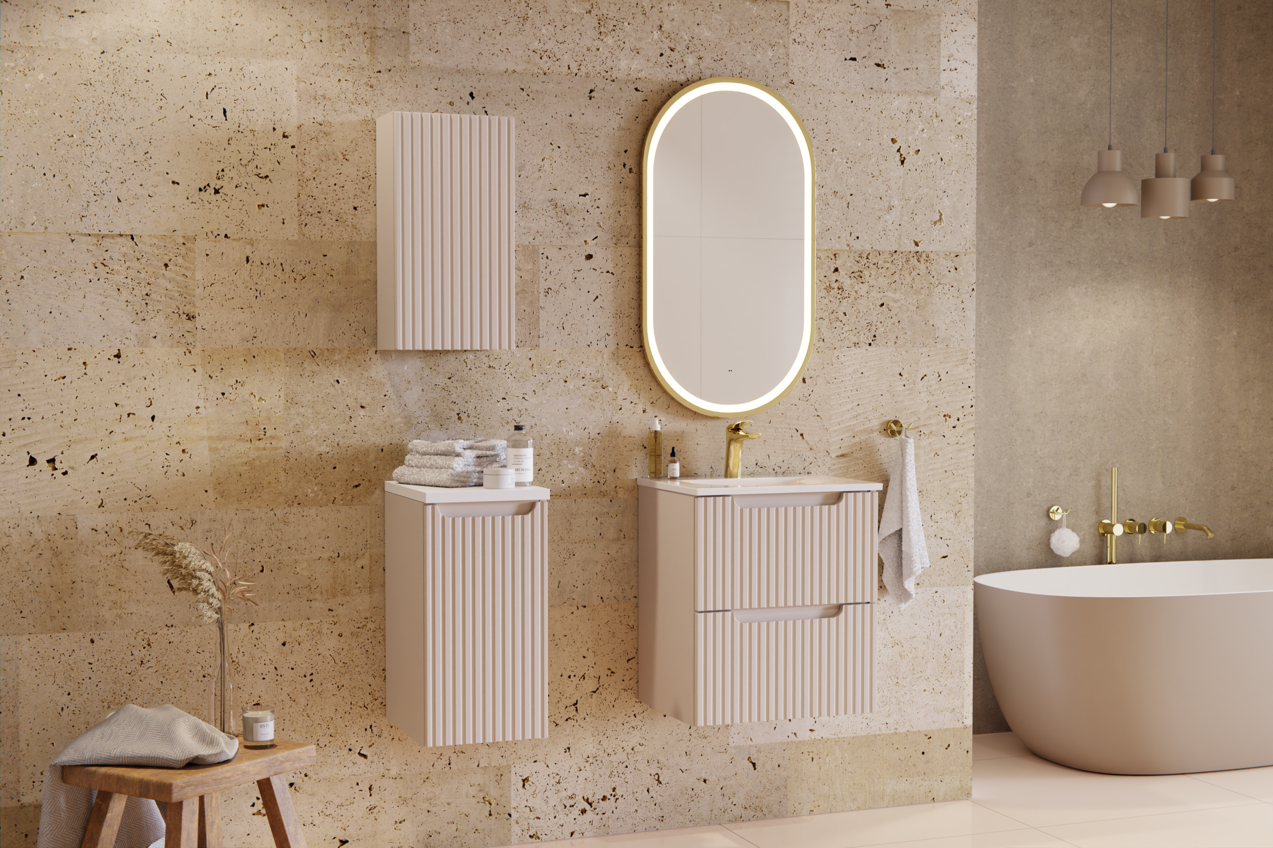 Nova Cashmere Vanity Unit Set 40 / 50 / 60 / 80 / 120 / 140 cm – Configure Your Bathroom