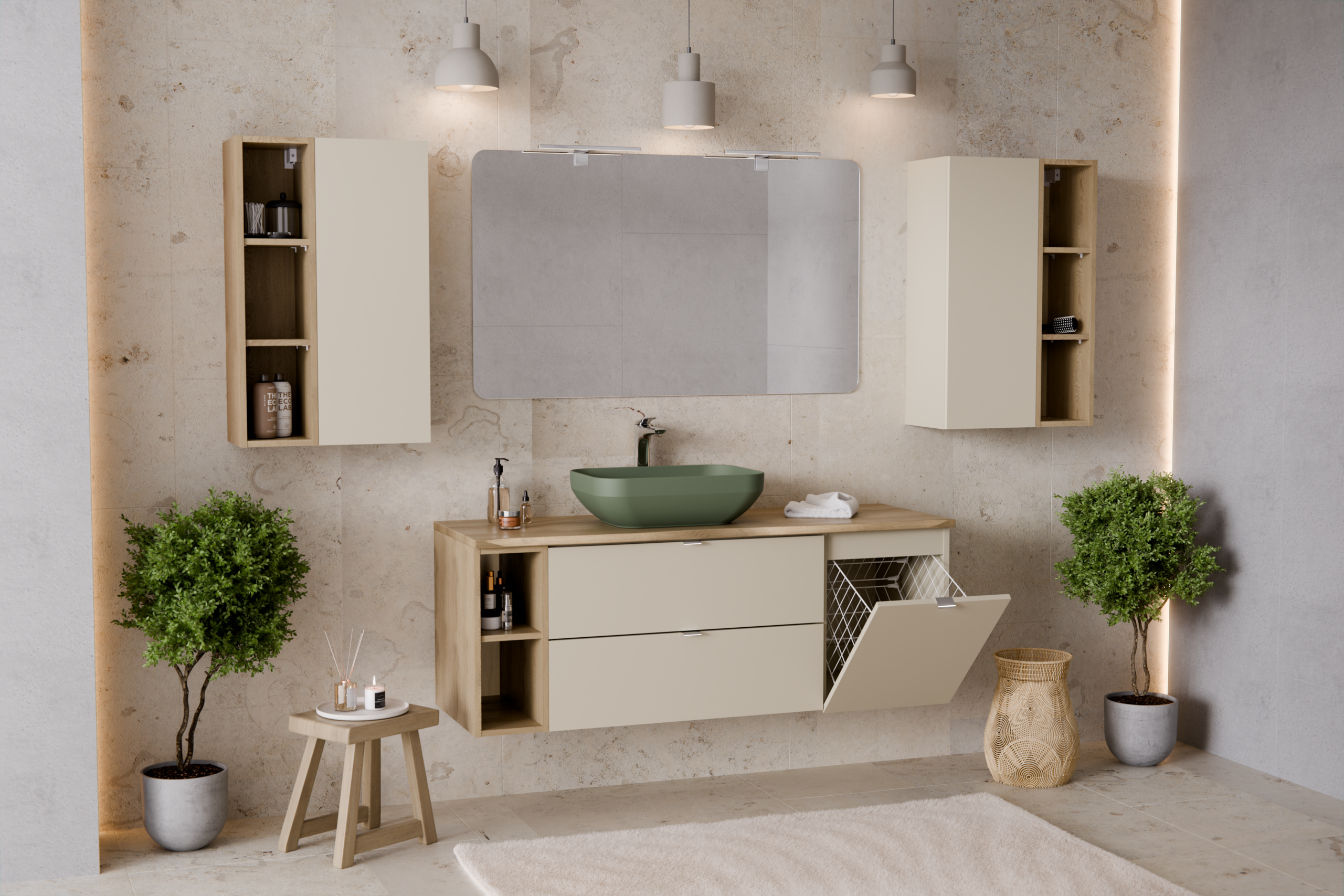 Dalia Cashmere Vanity Unit Set 50 / 60 / 80 / 100 / 120 cm – Configure Your Bathroom