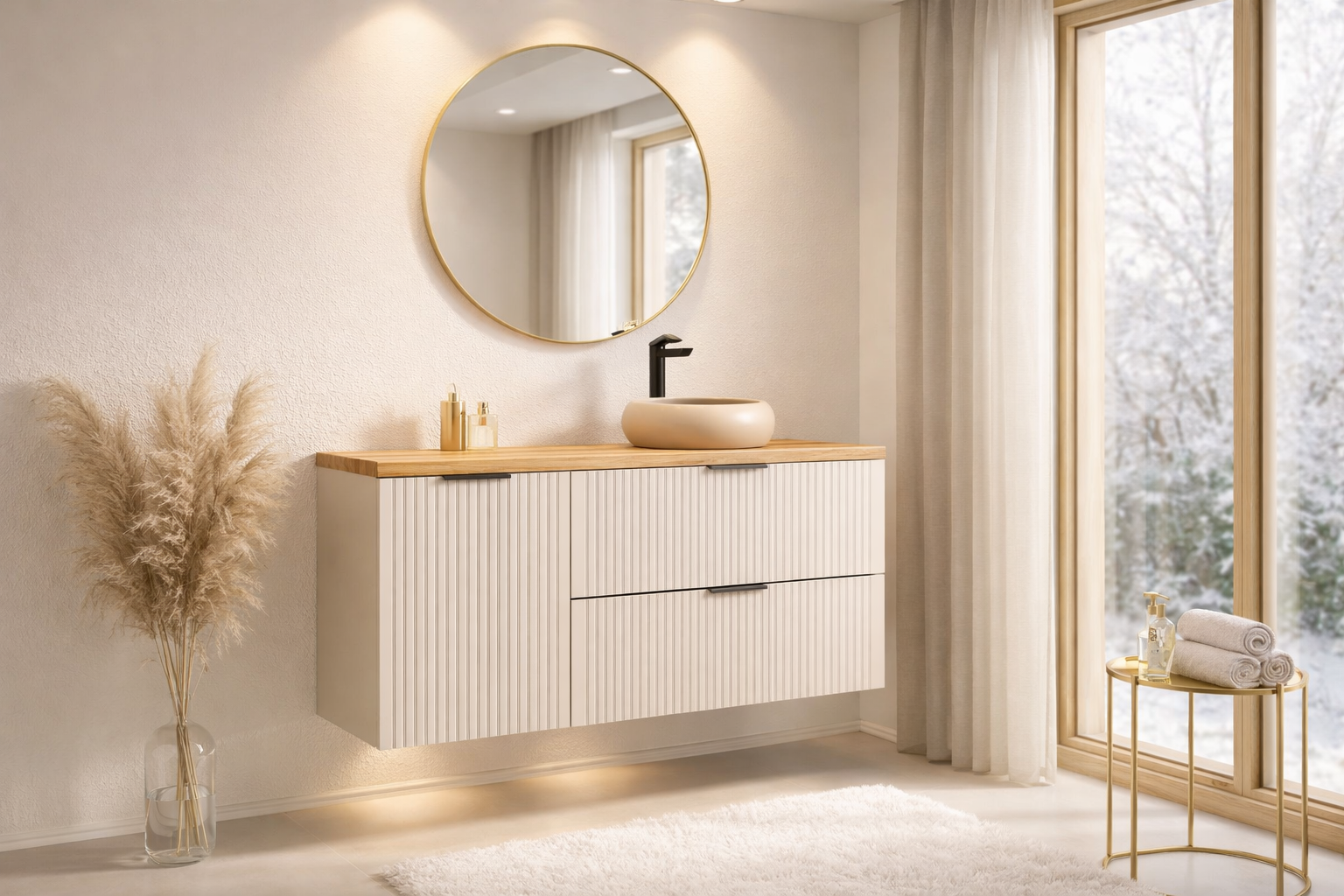 Adel Cashmere Vanity Unit Set 100 / 120 / 140 cm – Configure Your Bathroom