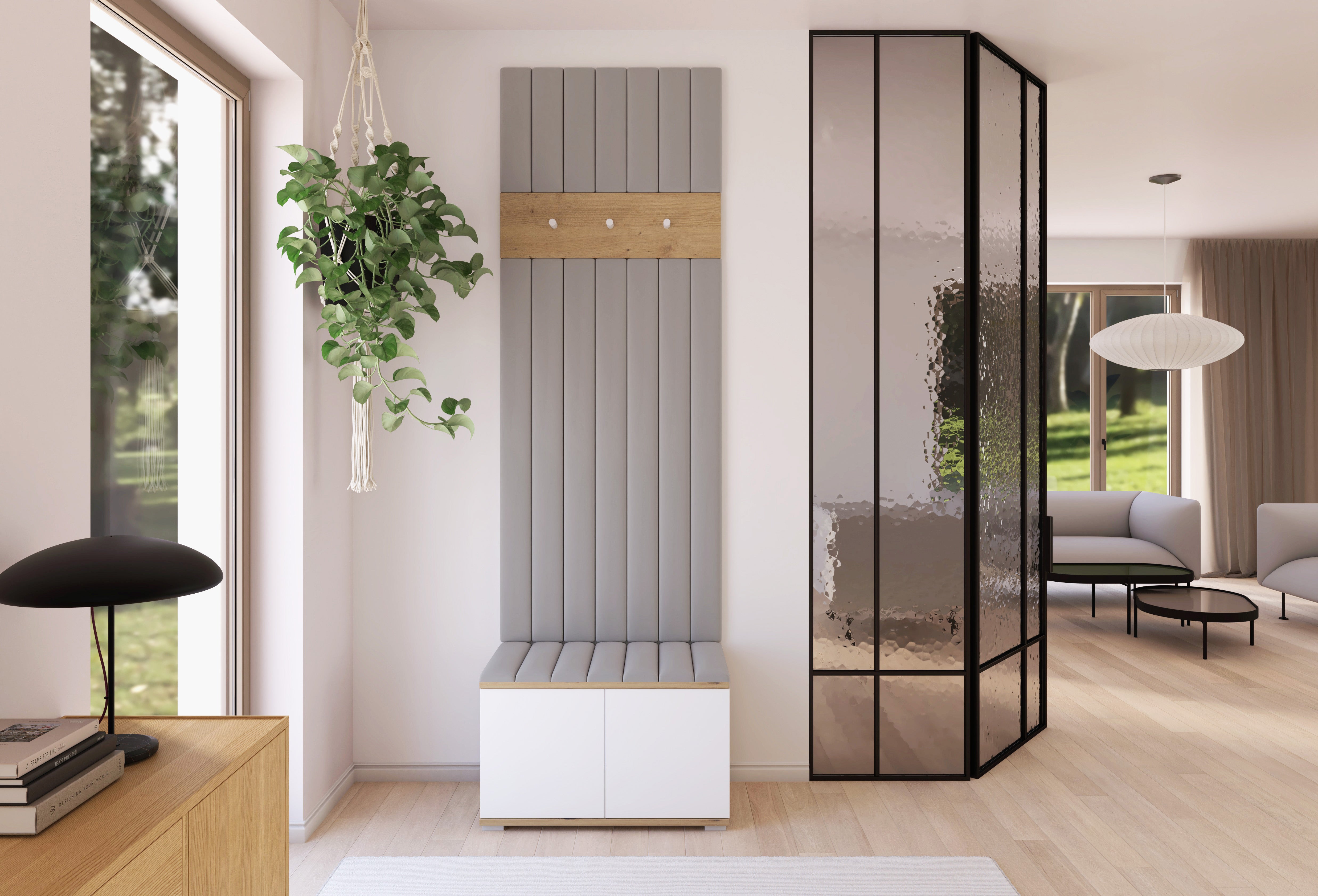 PK Sevilla 12 Hallway Wardrobe - Upholstered Panels in Various Colours