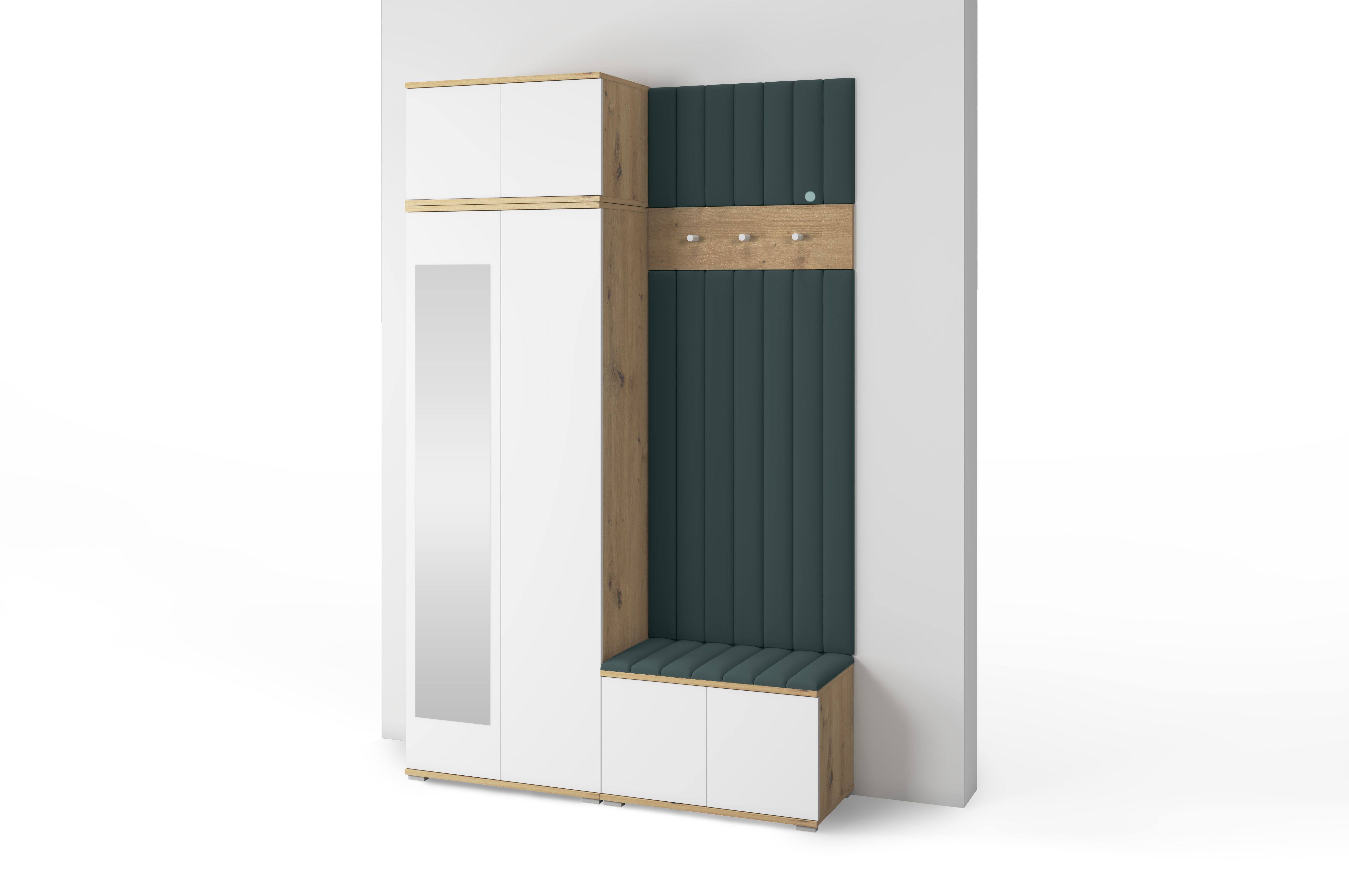 PK Sevilla 8 Hallway Wardrobe -Upholstered Panels in Various Colours