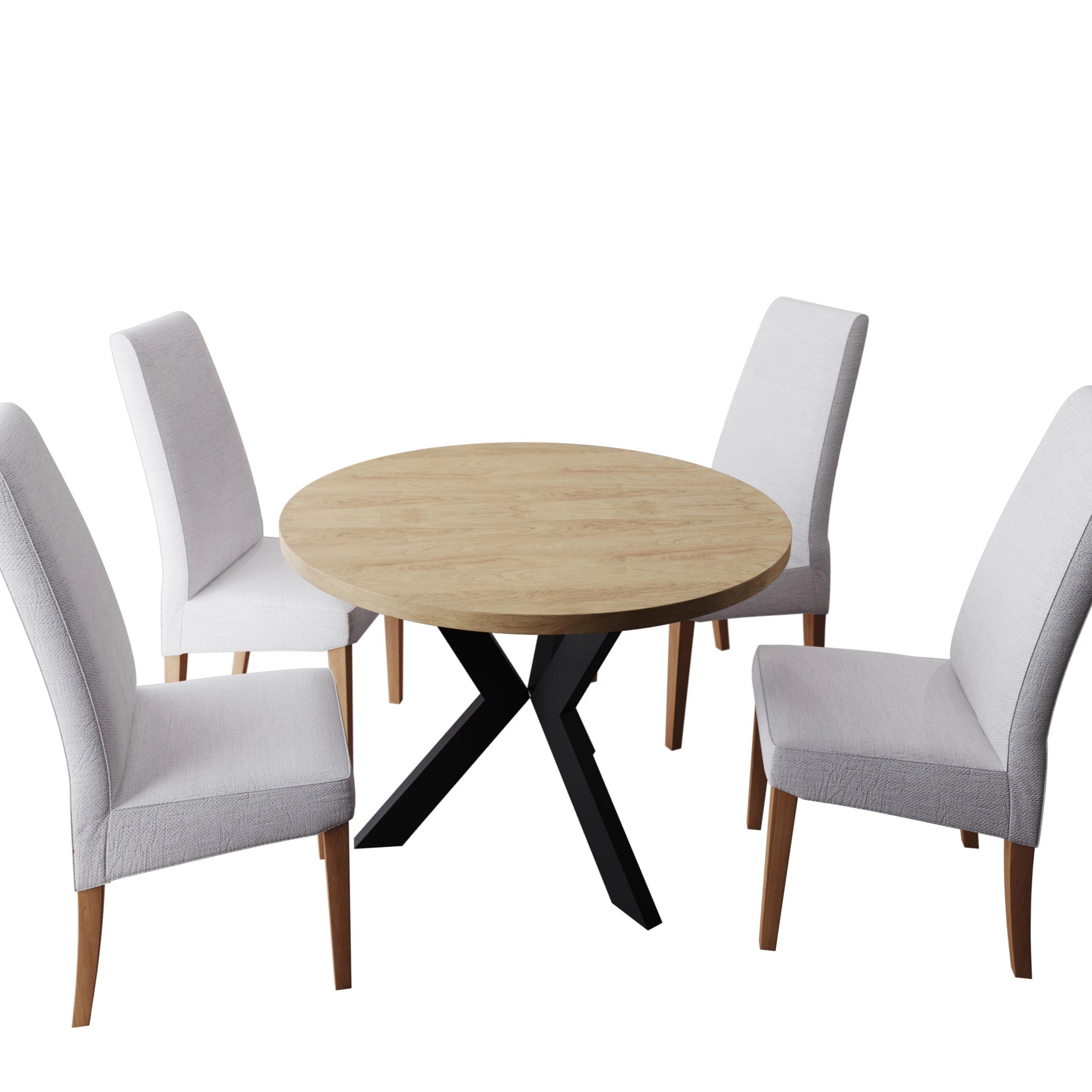 Round Dining Table Redpak Agne (Extendable)