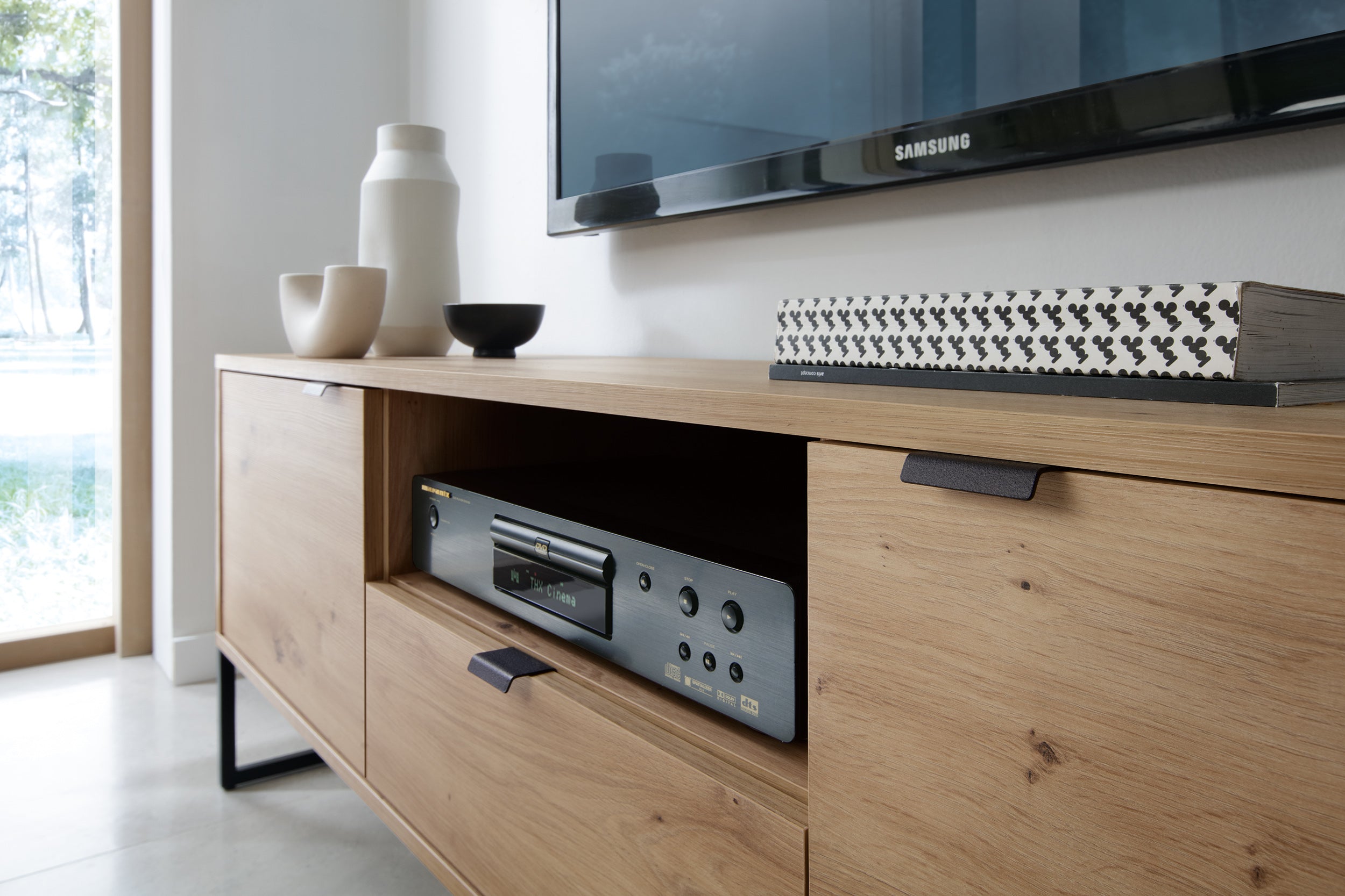 Amber TV Stand - Modern Loft Style and Functionality in One TV Cabinet