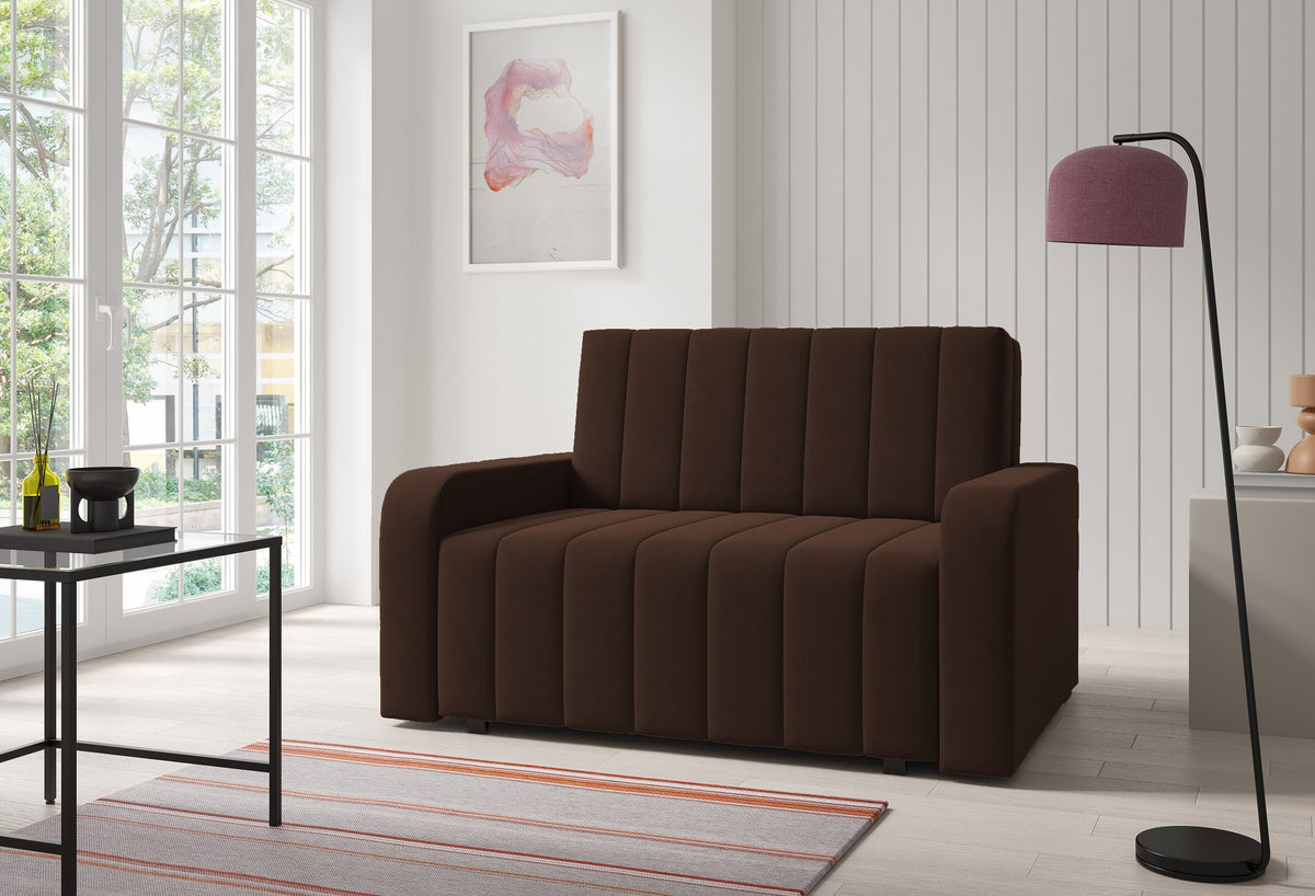 Marko II Sofa Bed – 2-Seater with Storage- 110 cm