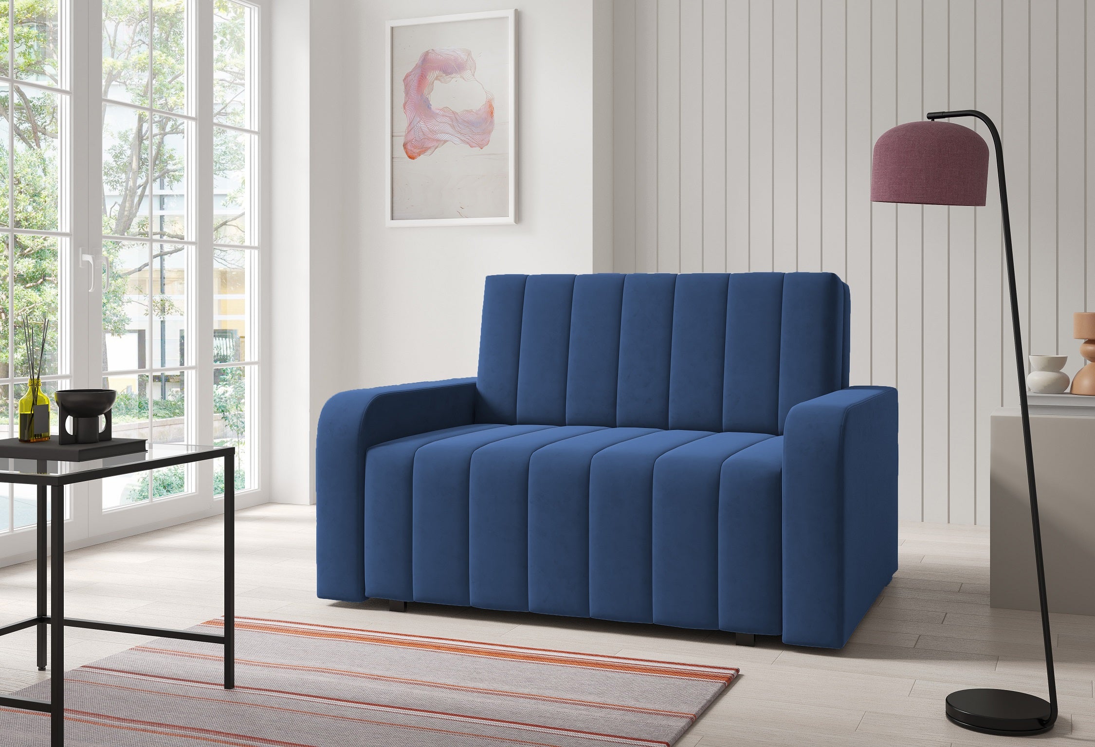 Marko II Sofa Bed – 2-Seater with Storage- 110 cm