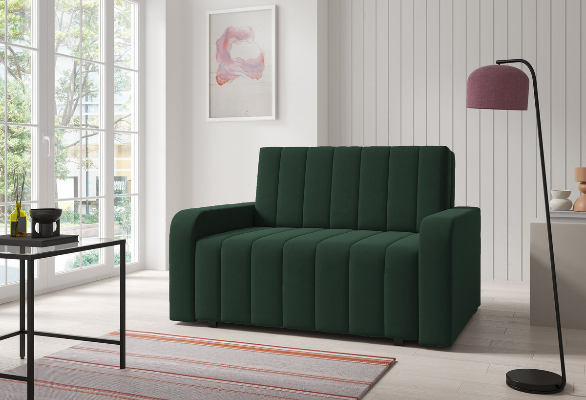 Marko II Sofa Bed – 2-Seater with Storage- 110 cm