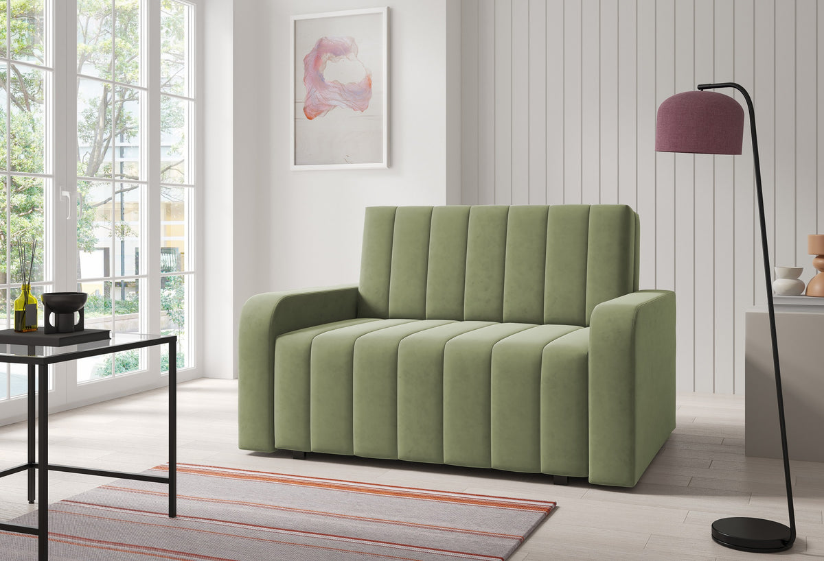 Marko II Sofa Bed – 2-Seater with Storage- 110 cm