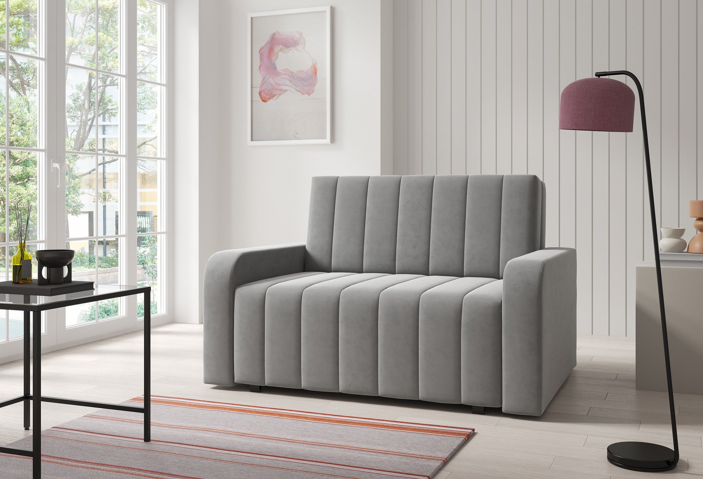 Marko II Sofa Bed – 2-Seater with Storage- 110 cm