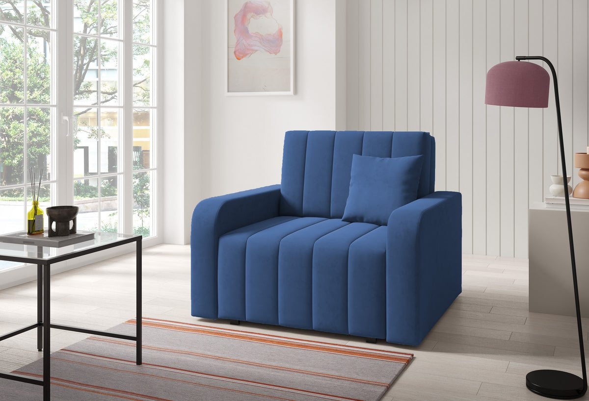 Marko I Chair Bed – Single Sofa Bed with Storage-80 cm