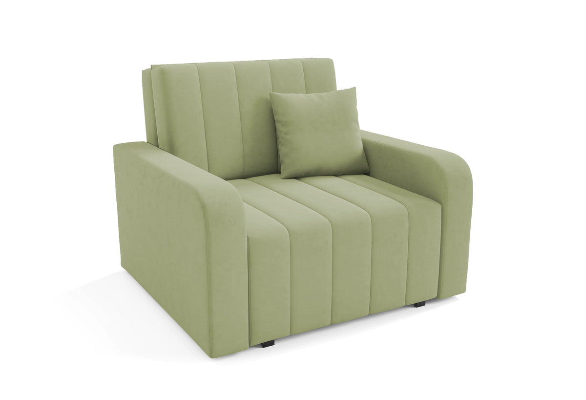 Marko I Chair Bed – Single Sofa Bed with Storage-80 cm