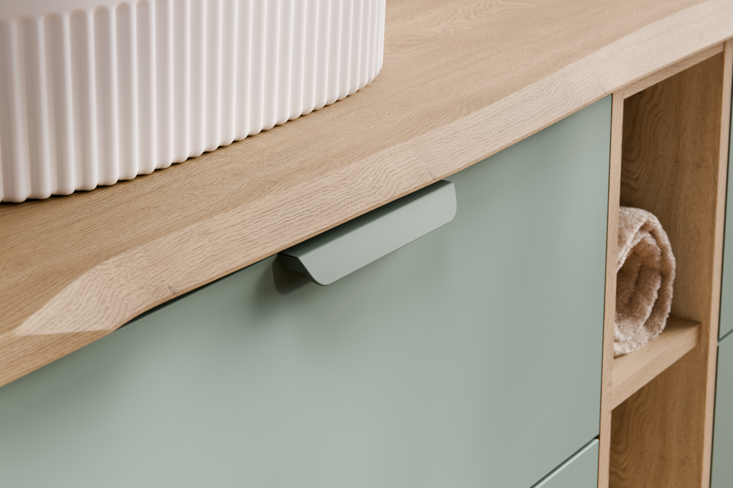 Aster Green Vanity Unit 80 cm – Aloes Matt – Configure Your Bathroom