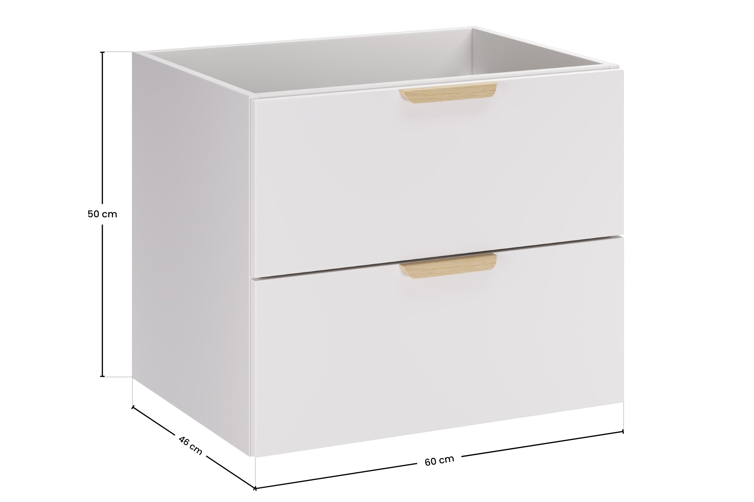 Aster White Bathroom Vanity Unit Set – 100 cm, White Matt & Cremona Oak – Configure Your Bathroom