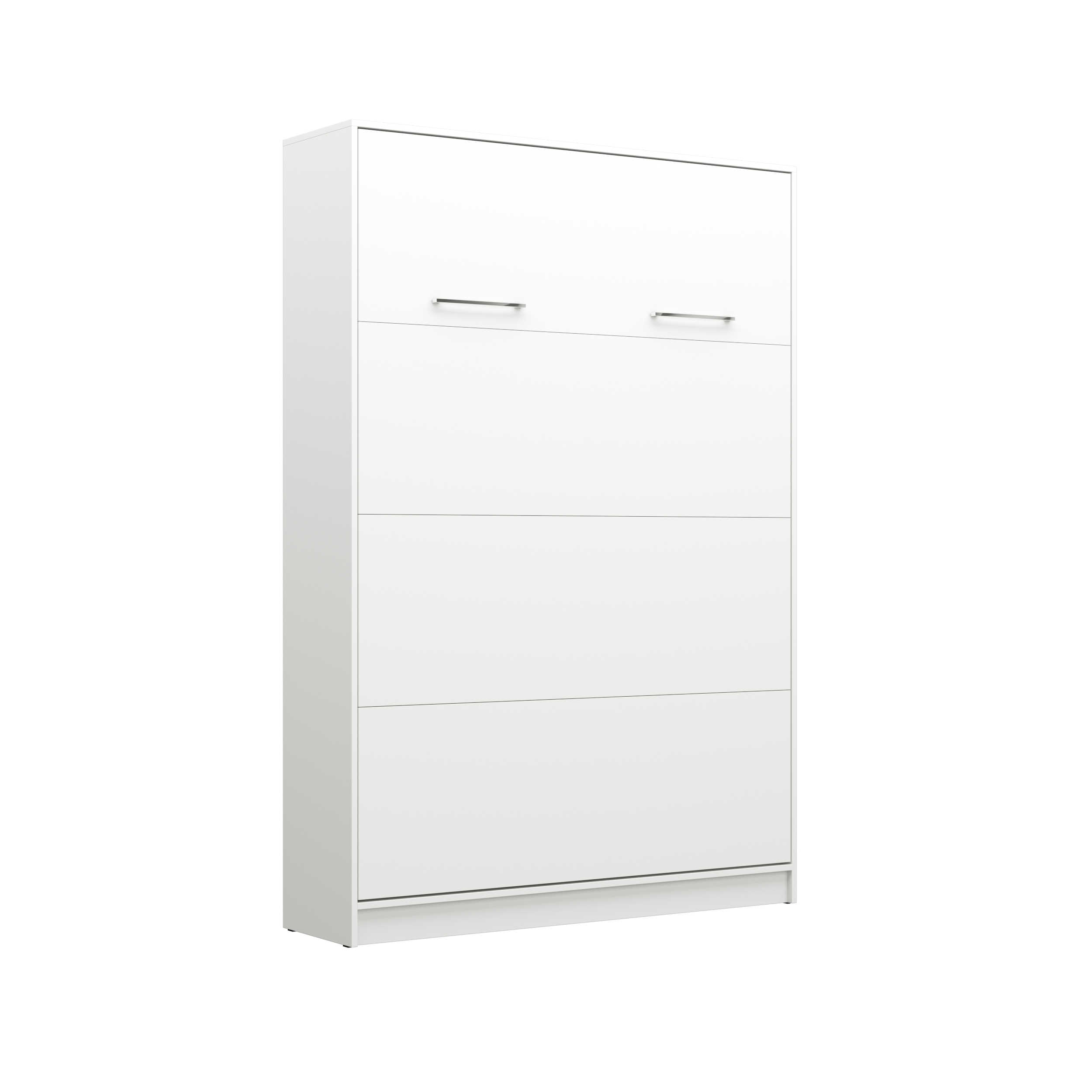 Customizable Murphy Bed Basic Furniture Set White Matt 90, 120, 140 x 200 cm