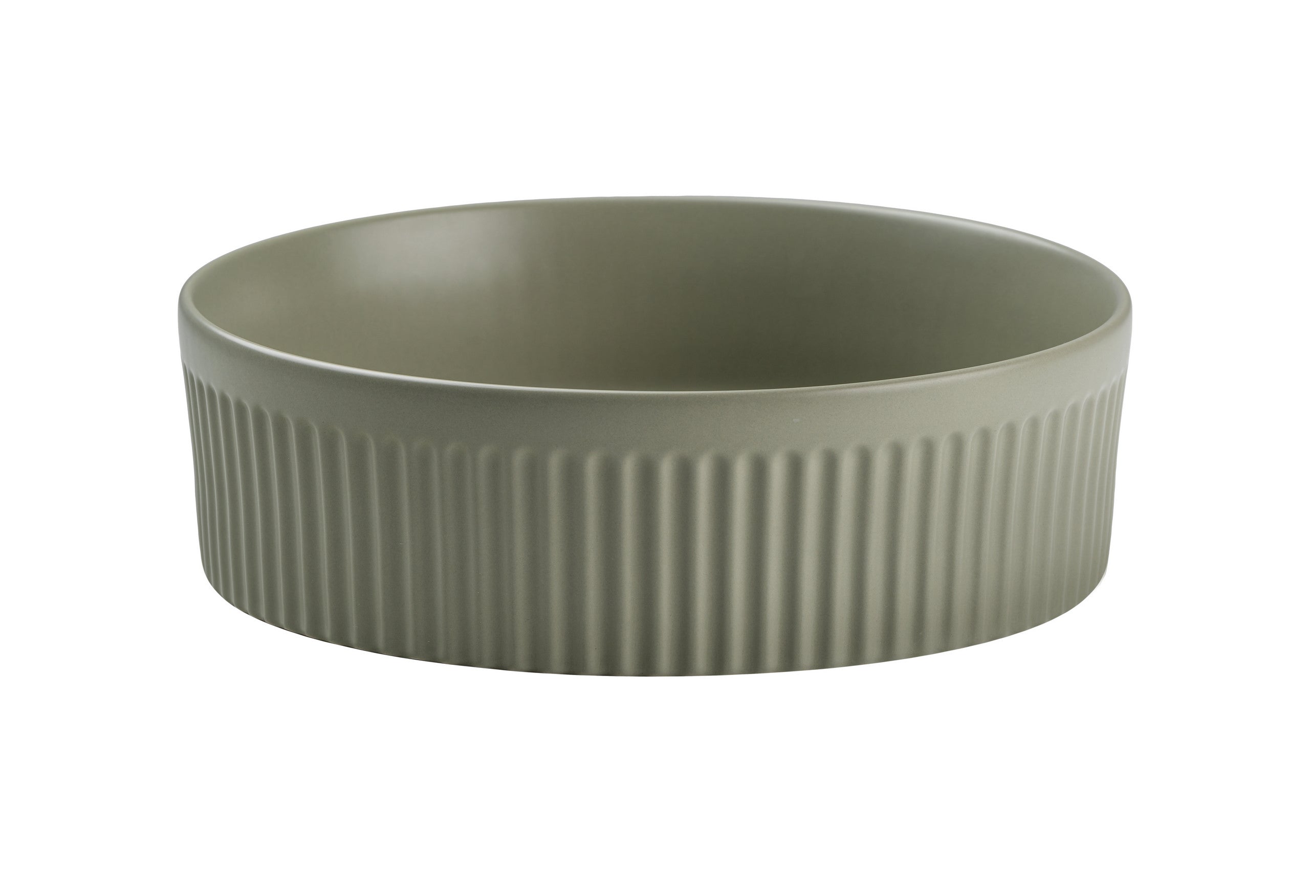 Beyond 2 Oliver Green Matt Countertop Basin – Ceramic, 36 cm