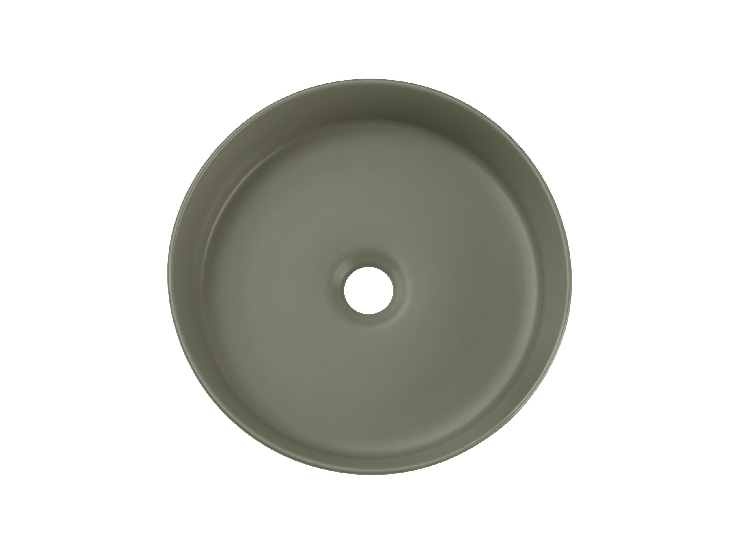 Beyond 2 Oliver Green Matt Countertop Basin – Ceramic, 36 cm