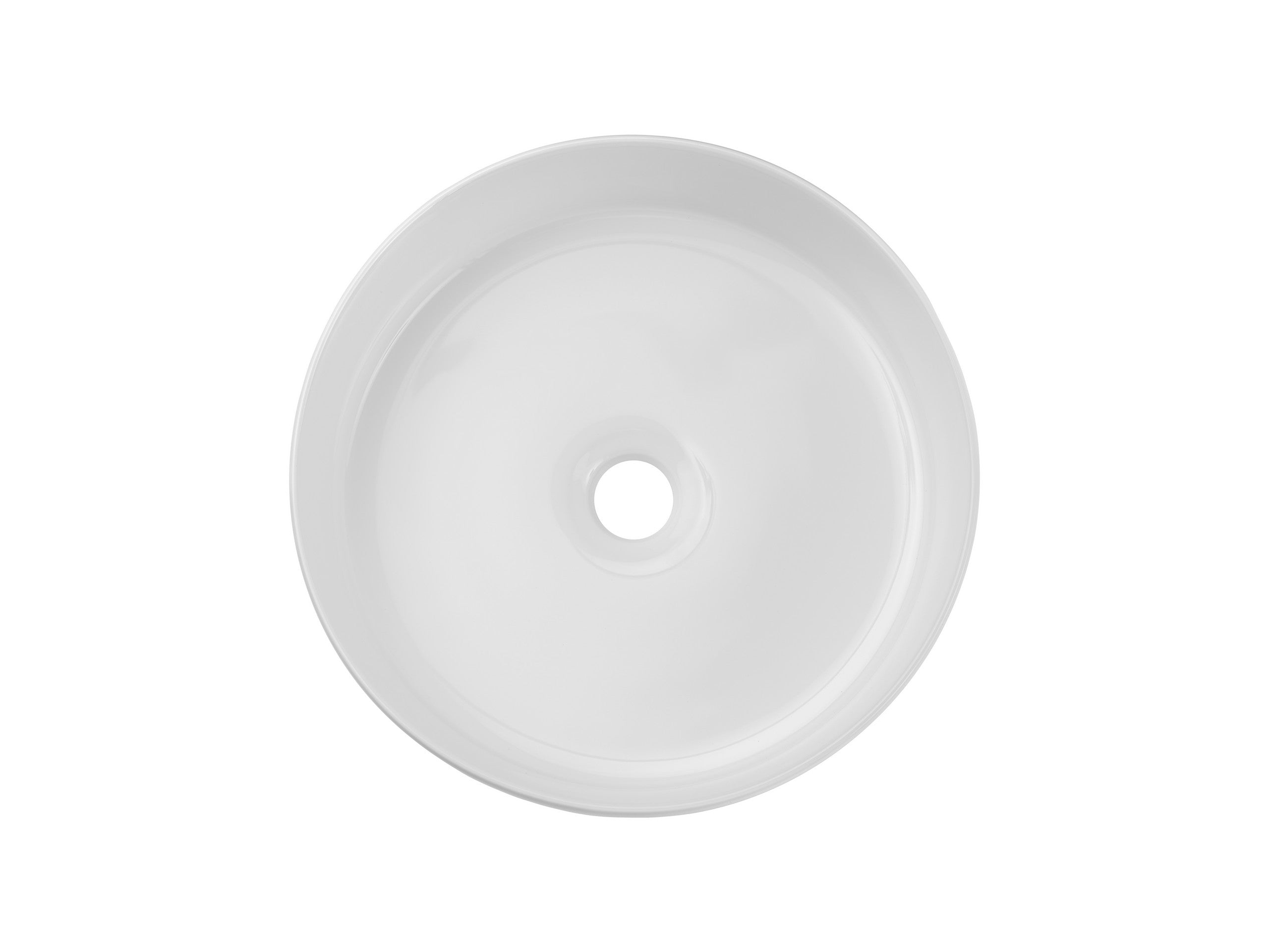 Beyond 2 White Gloss Countertop Basin – Ceramic, 36 cm