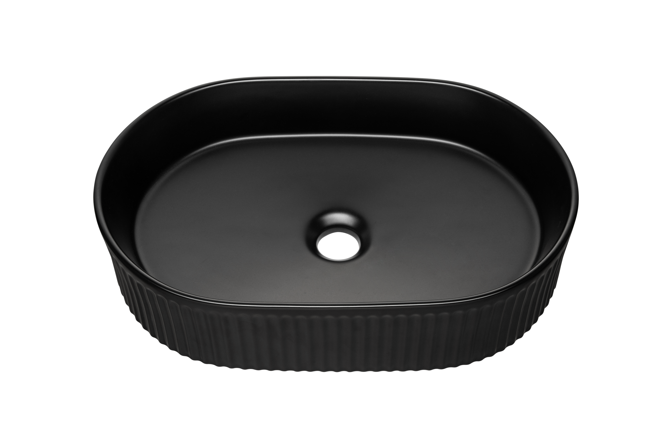 Beyond 5 Black Matt Countertop Basin – Ceramic, 48 cm