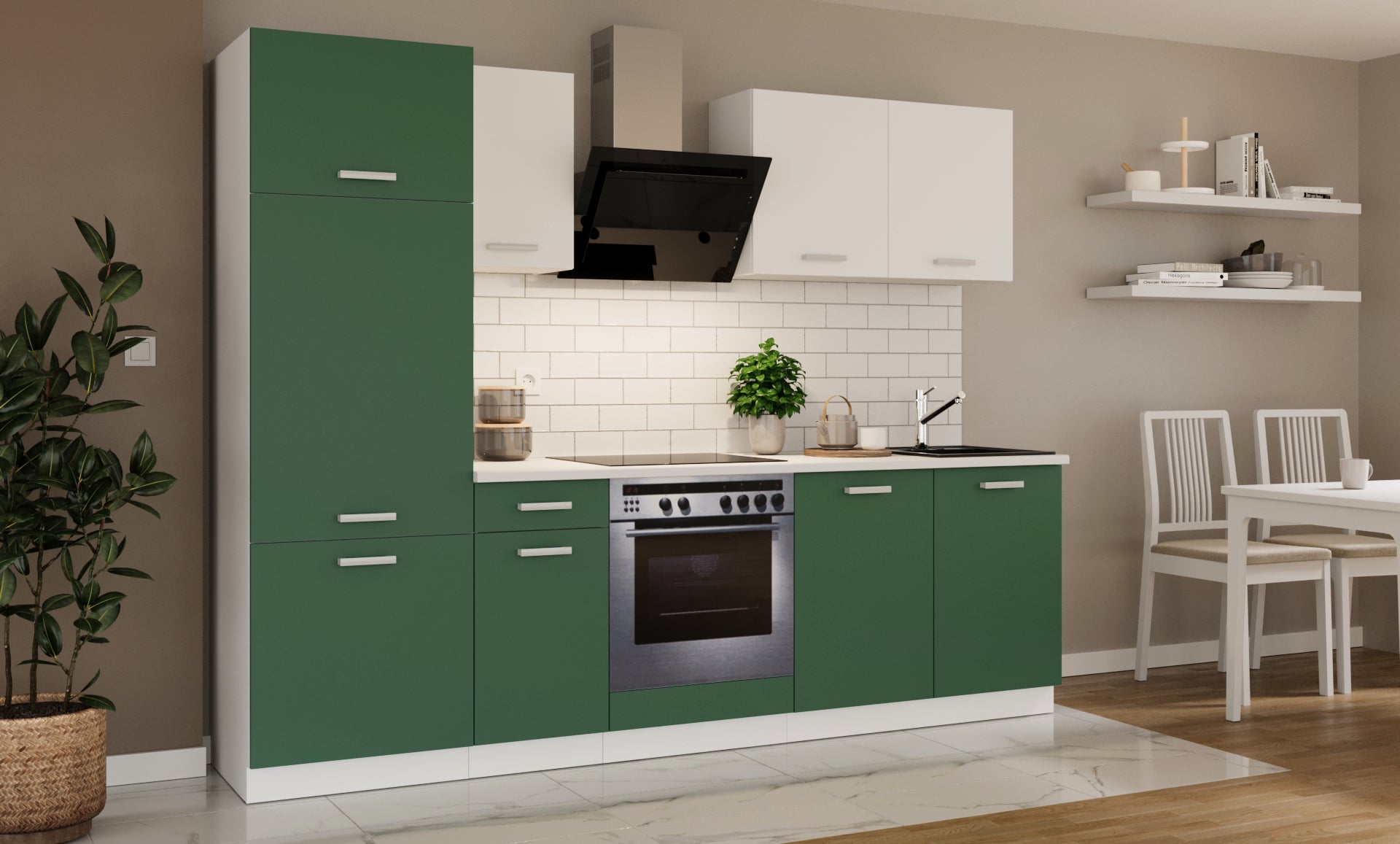 LE Toni 260 cm Kitchen Set – Labrador Green