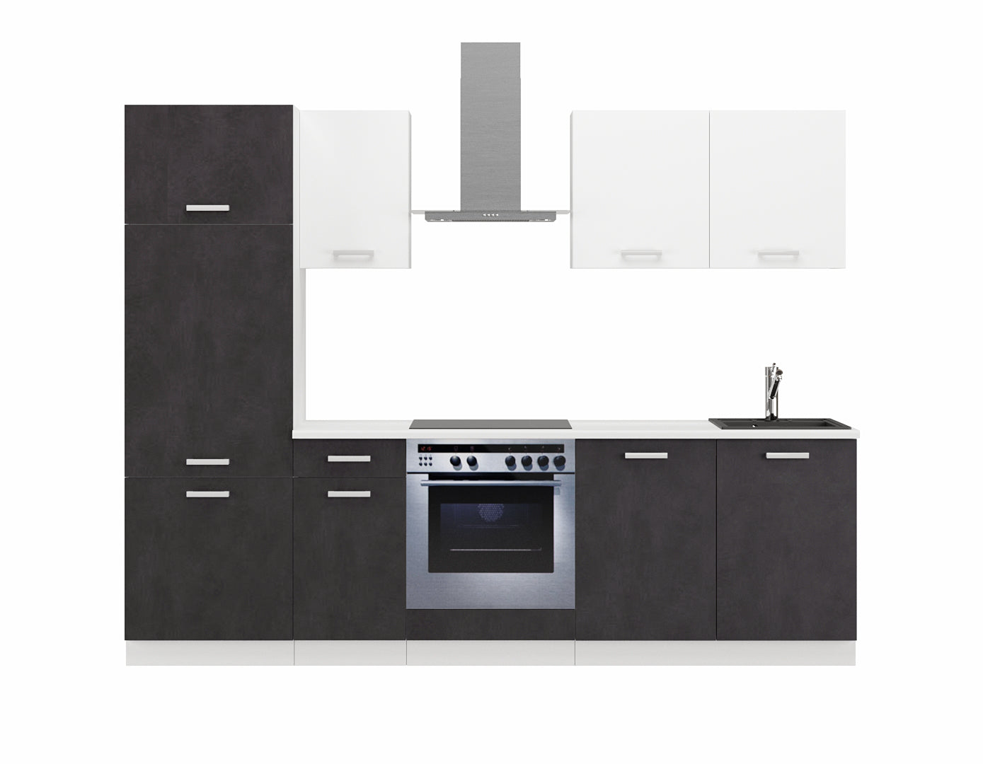 LE Toni 260 cm Kitchen Set – Matera Black