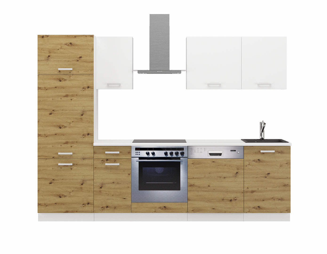 LE Toni 270 cm Kitchen Set – Artisan Oak