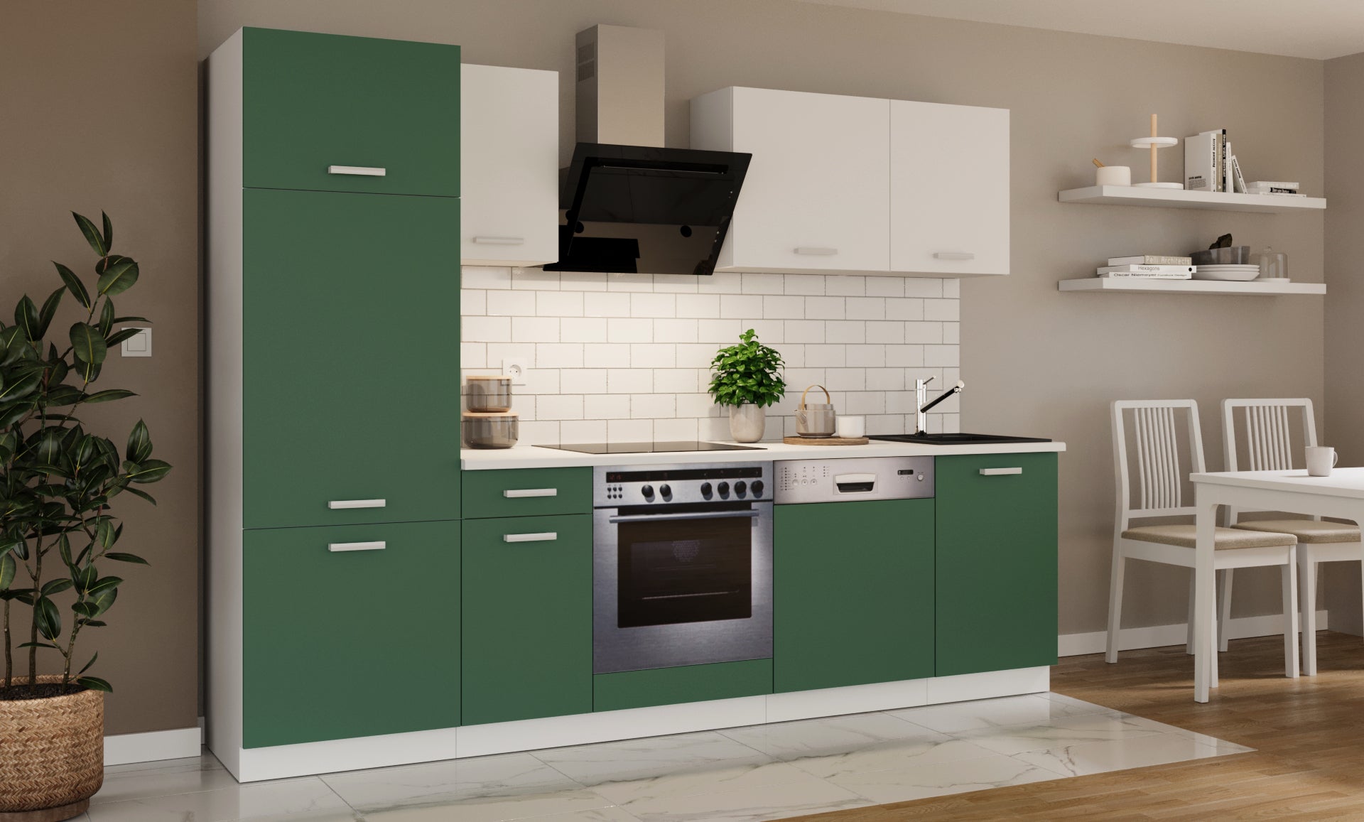 LE Toni 270 cm Kitchen Set – Labrador Green