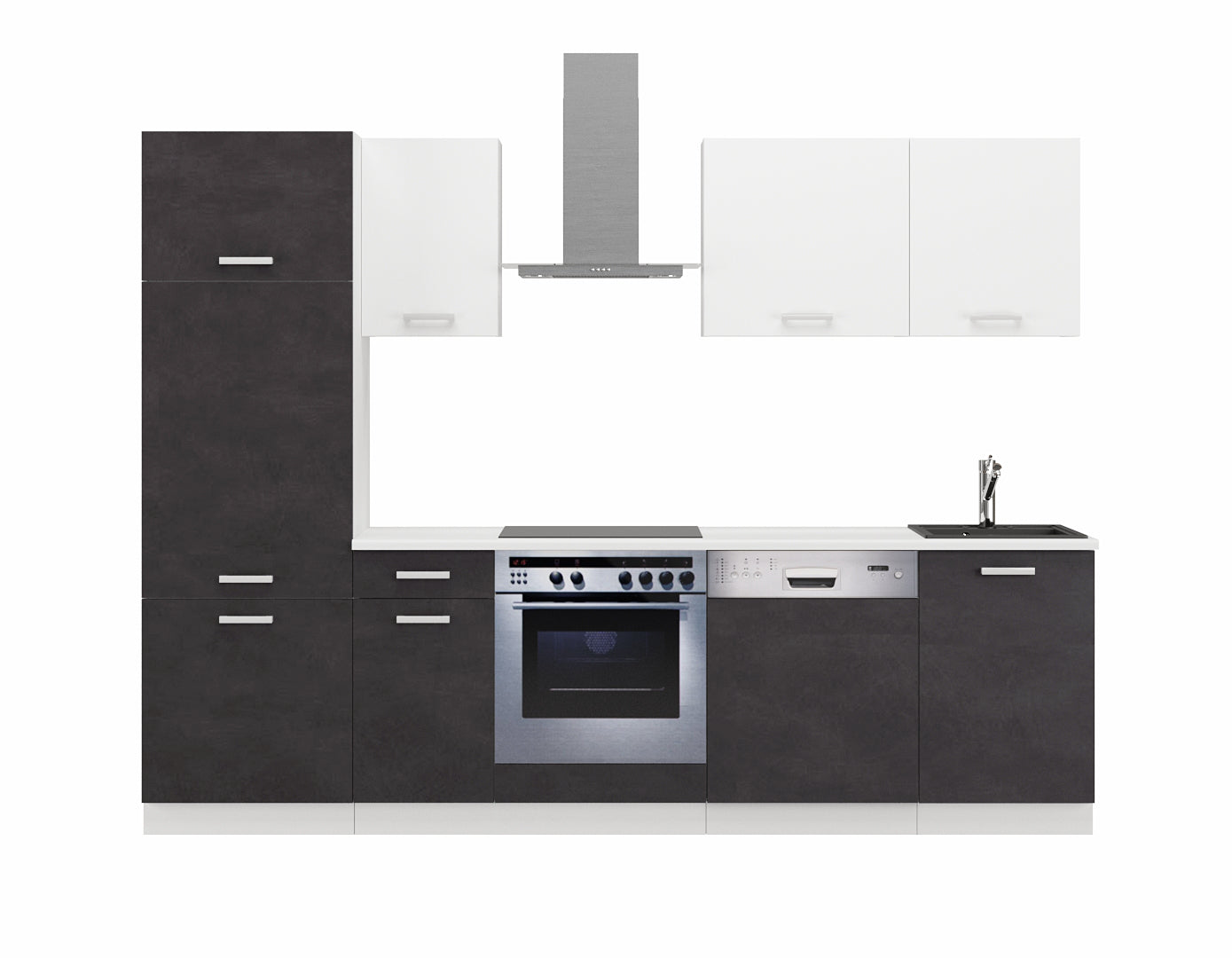 LE Toni 270 cm Kitchen Set – Matera Black