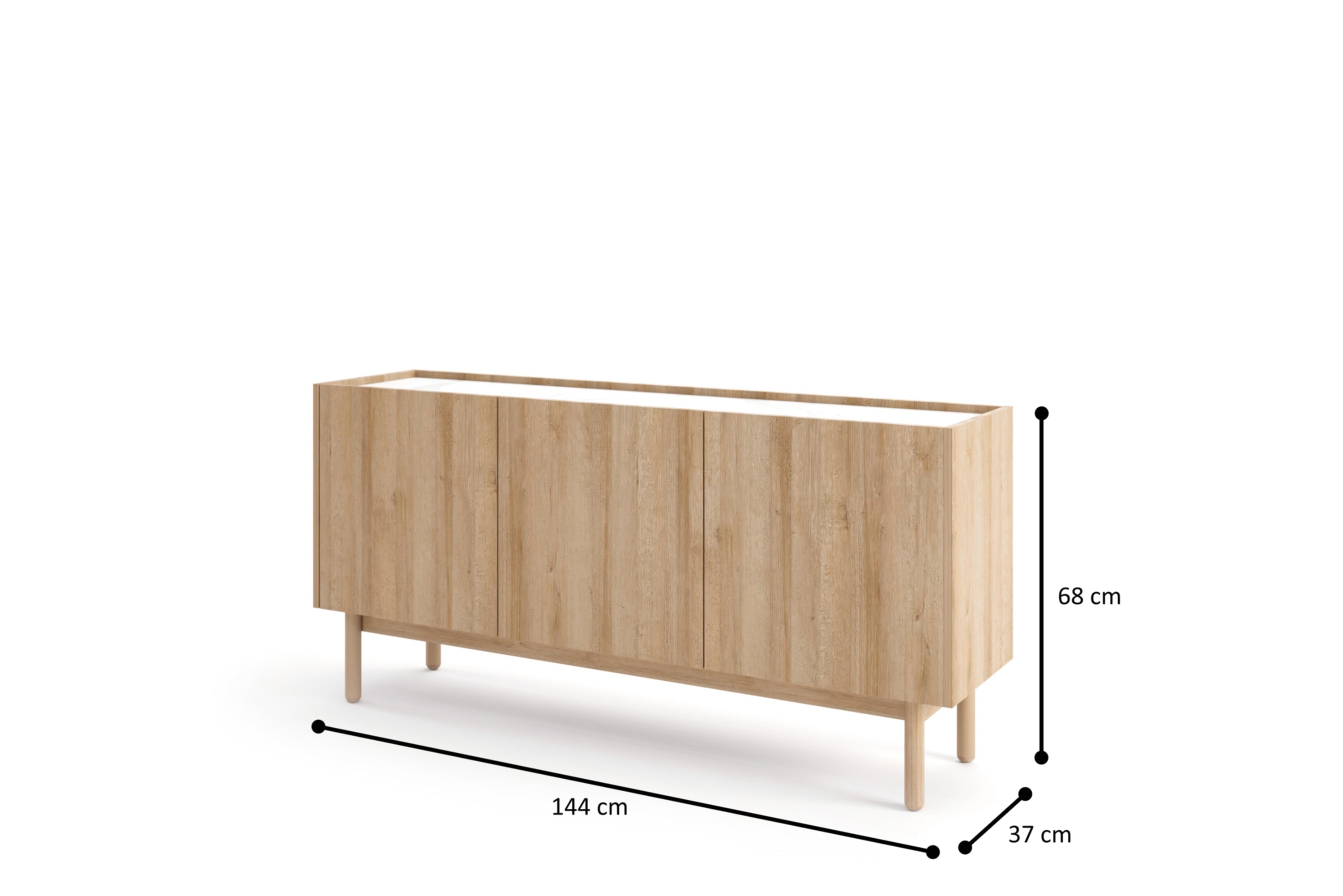 PI Boho K144/68 Sideboard – Riviera Oak