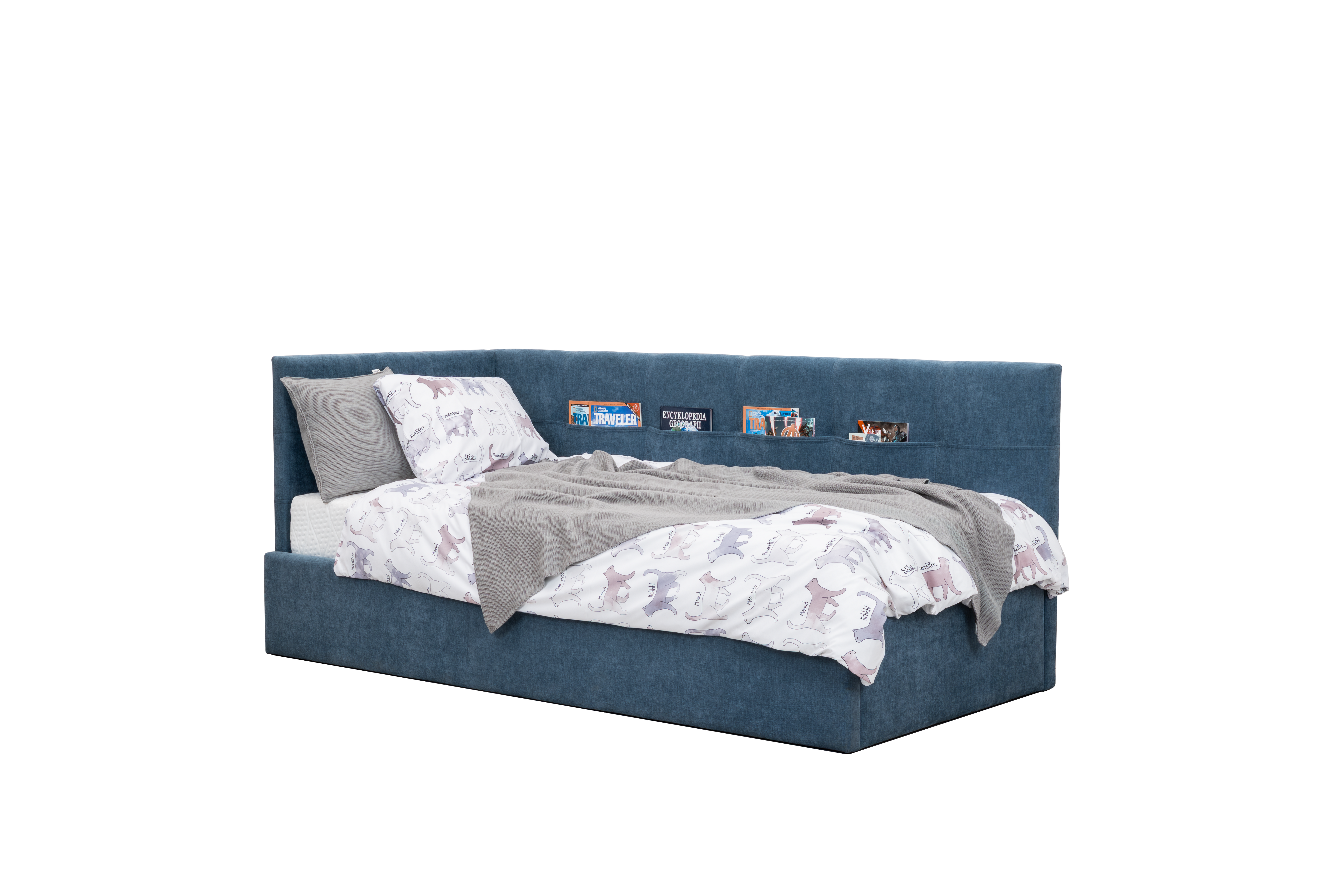 BUBA Upholstered Bed – 90 × 200 / 120 × 200 cm – Kids & Youth