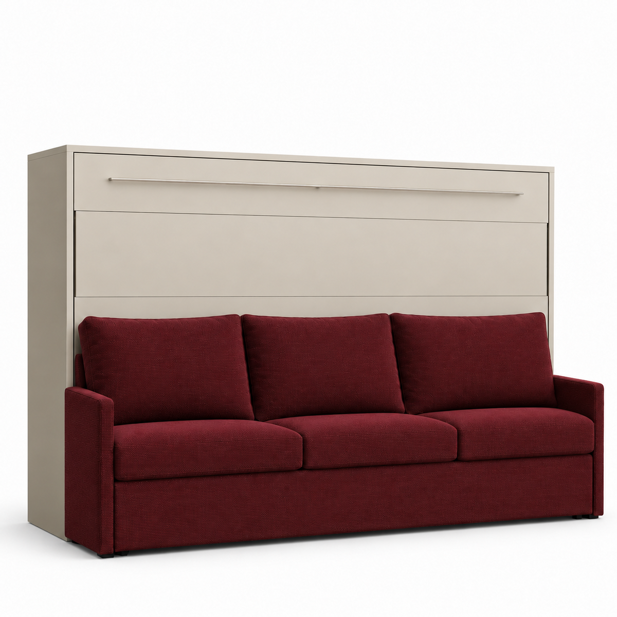Genius Comfort Horizontal Murphy Bed with Sofa 120x200 cm – Cashmere