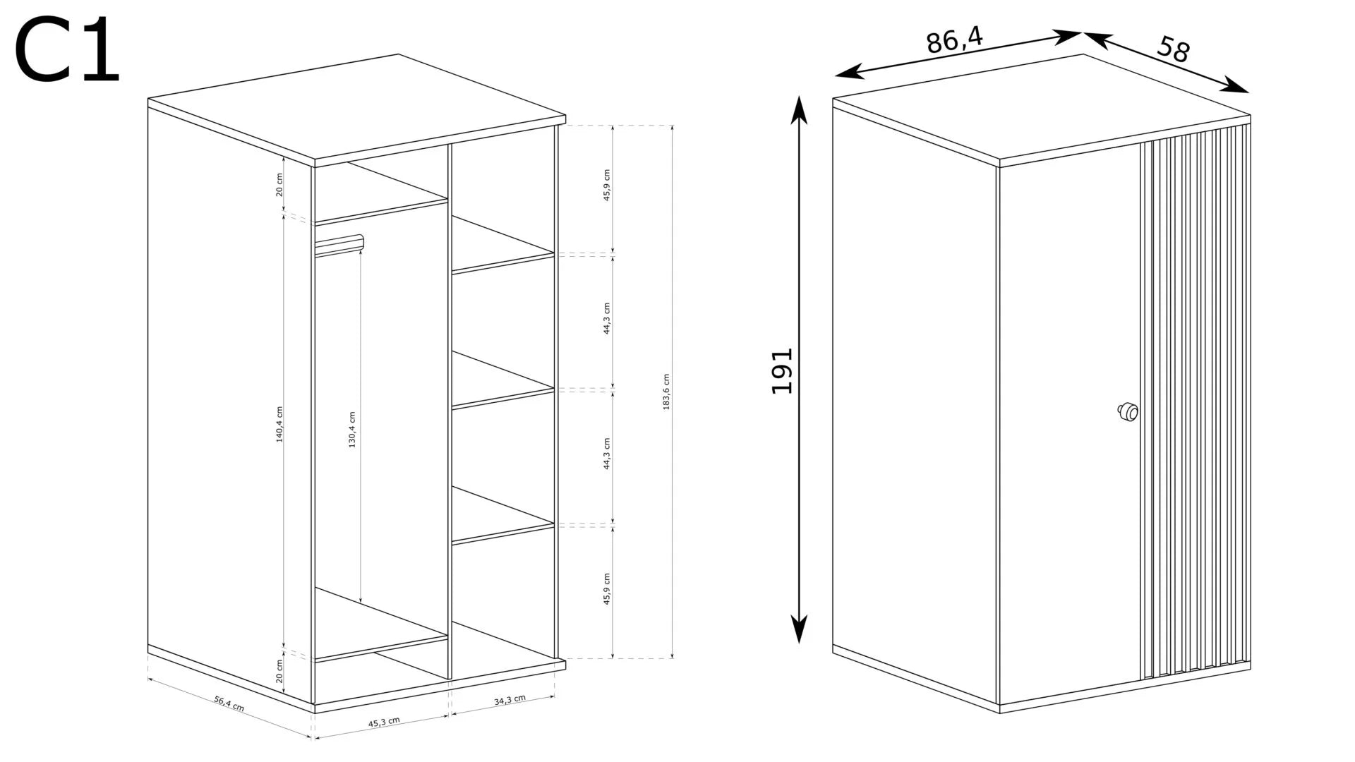 S-Cali Small Wardrobe