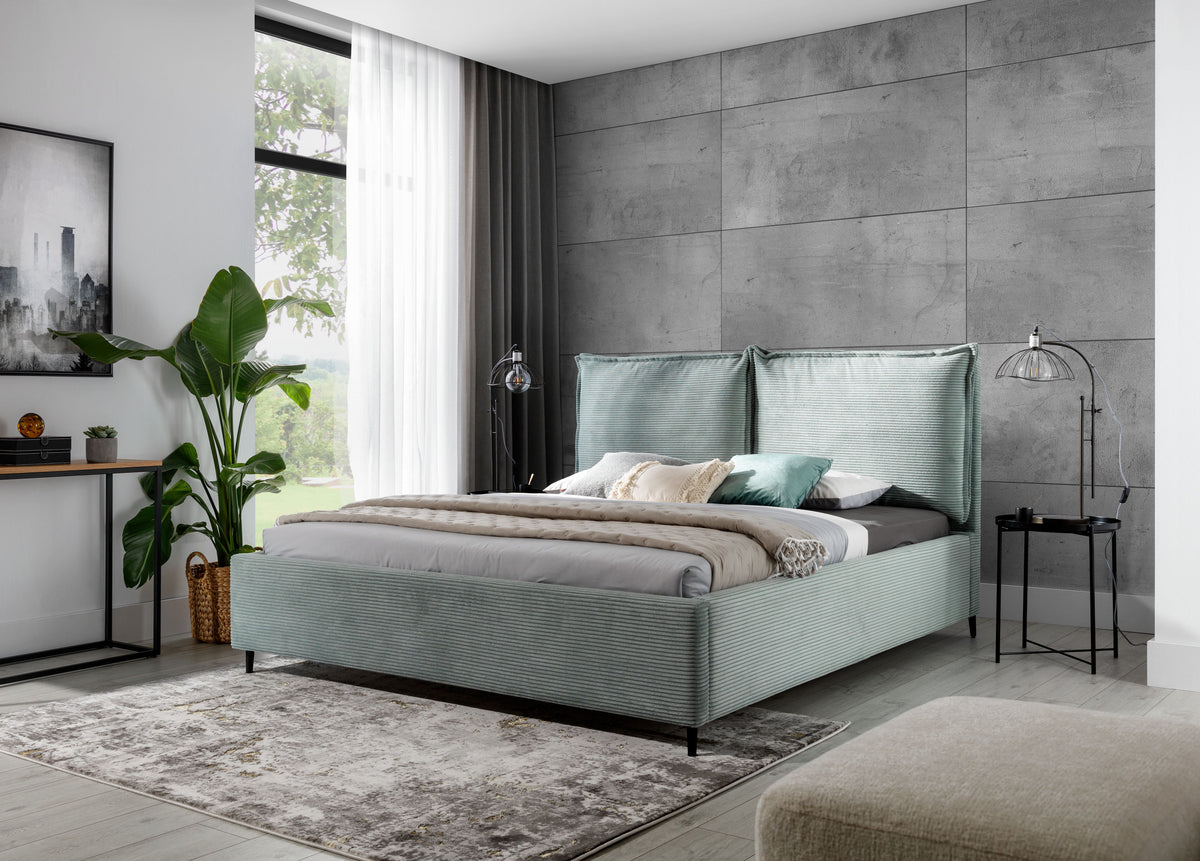 CHARLOTTE Upholstered Bed 140 / 160 / 180 cm – Choose Your Configuration
