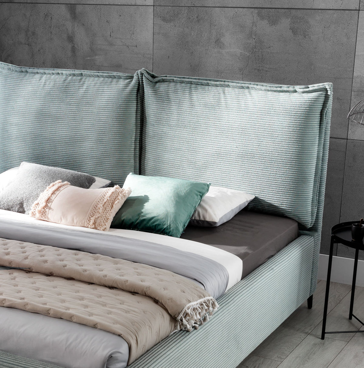 CHARLOTTE Upholstered Bed 140 / 160 / 180 cm – Choose Your Configuration