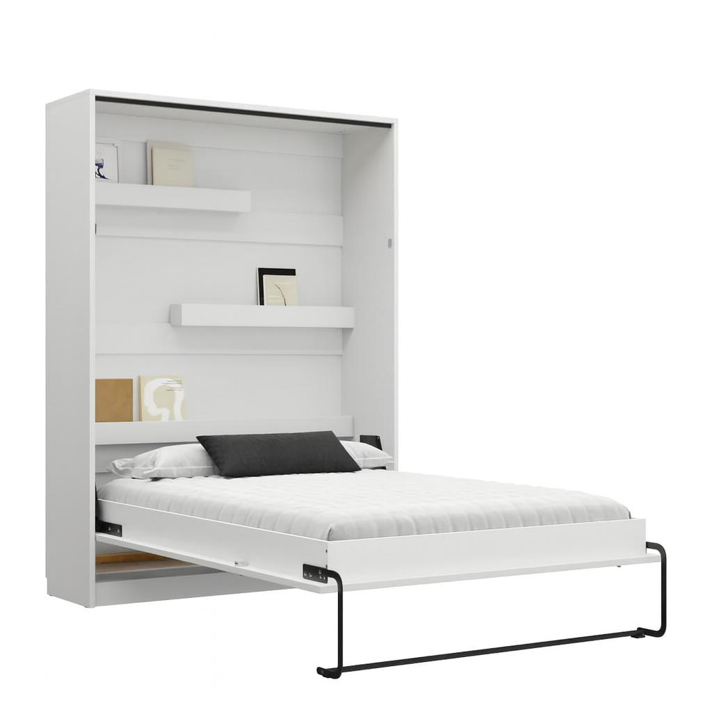 NE BASIC Murphy Bed Vertical Basic White Matt 90,120,140 x 200 cm Mattres