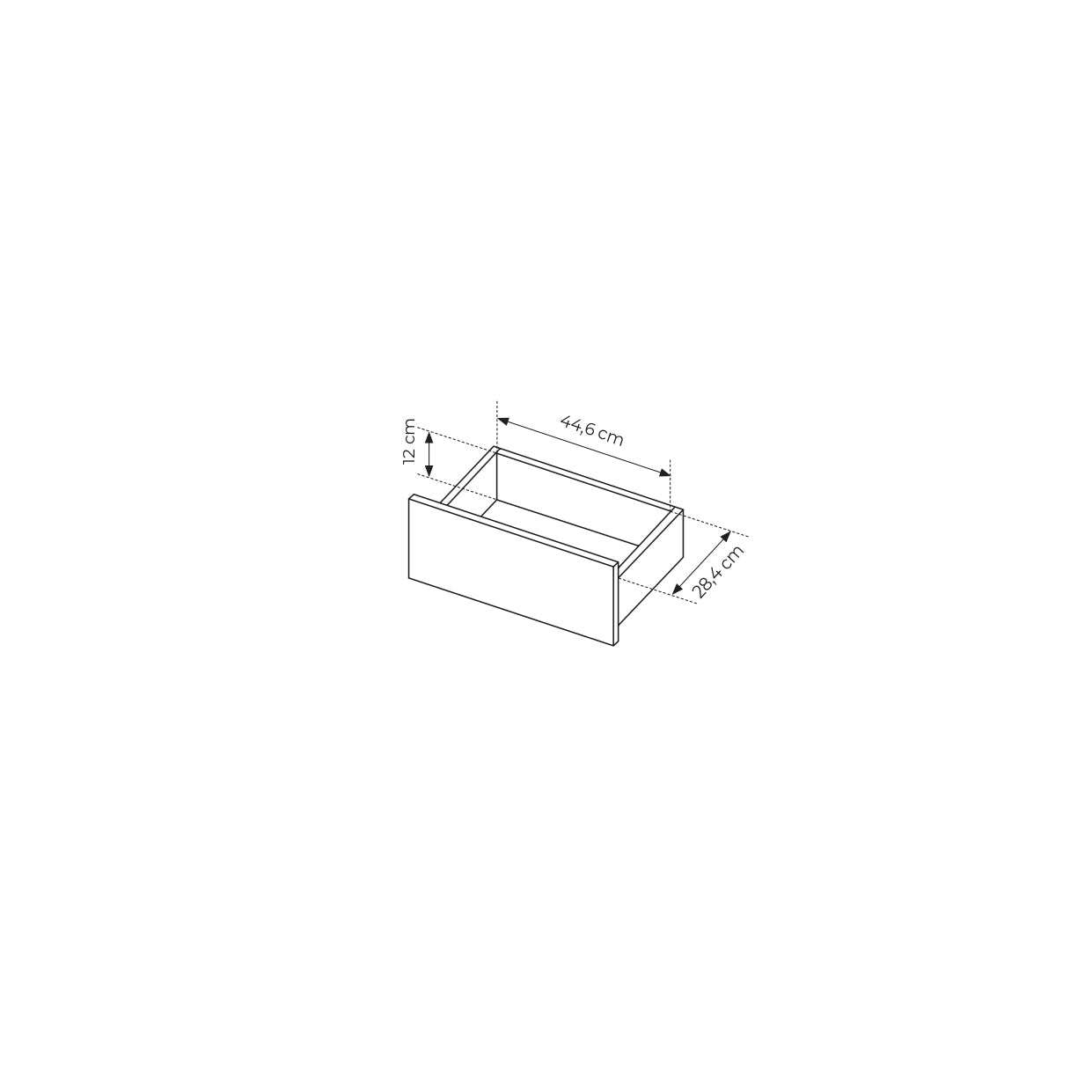 Lask Dast Tall Sideboard 2D2S – 123.4x103.3x39.5 cm