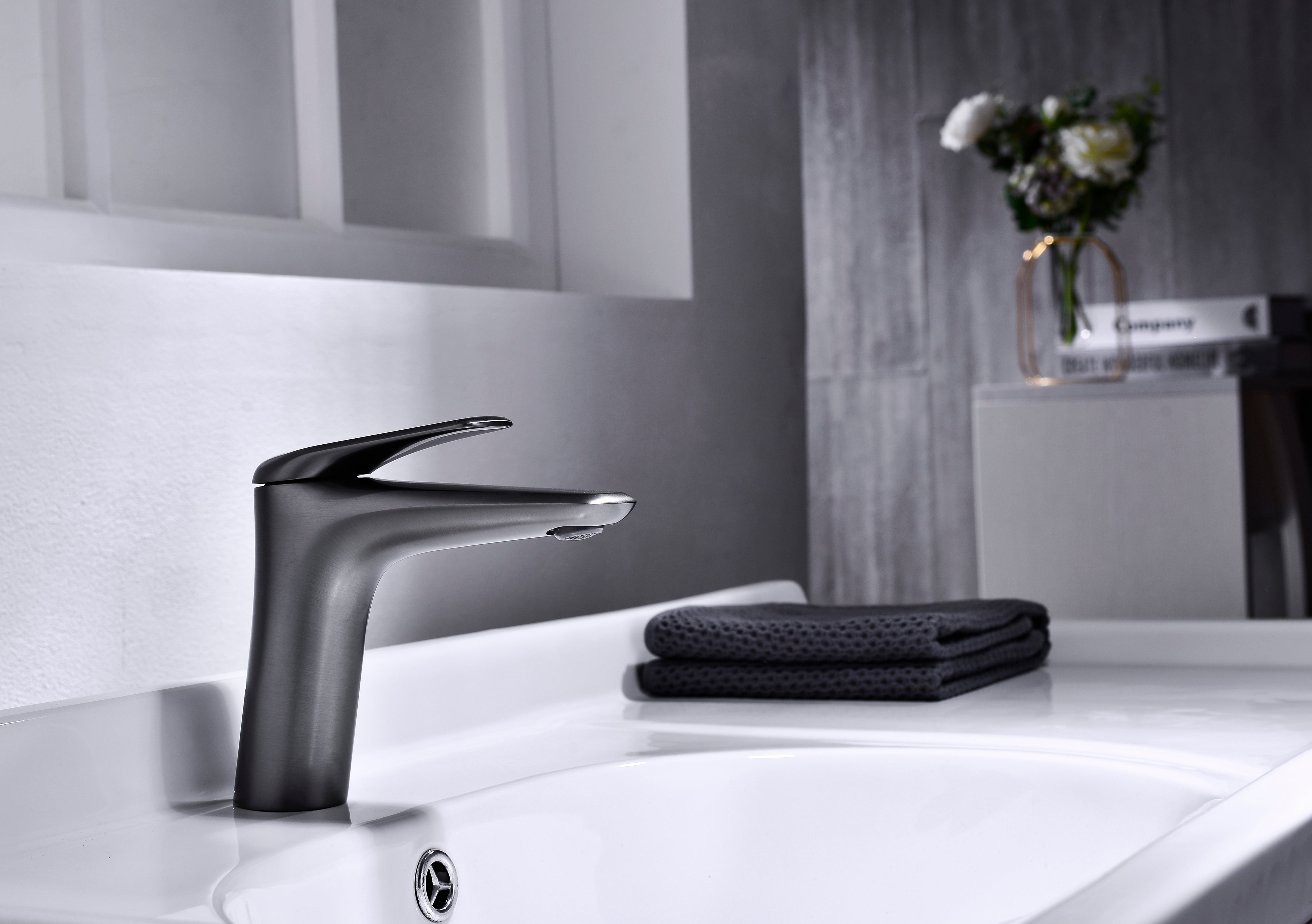 Niagara Low Basin Mixer Tap – Gun Grey, 86001GG