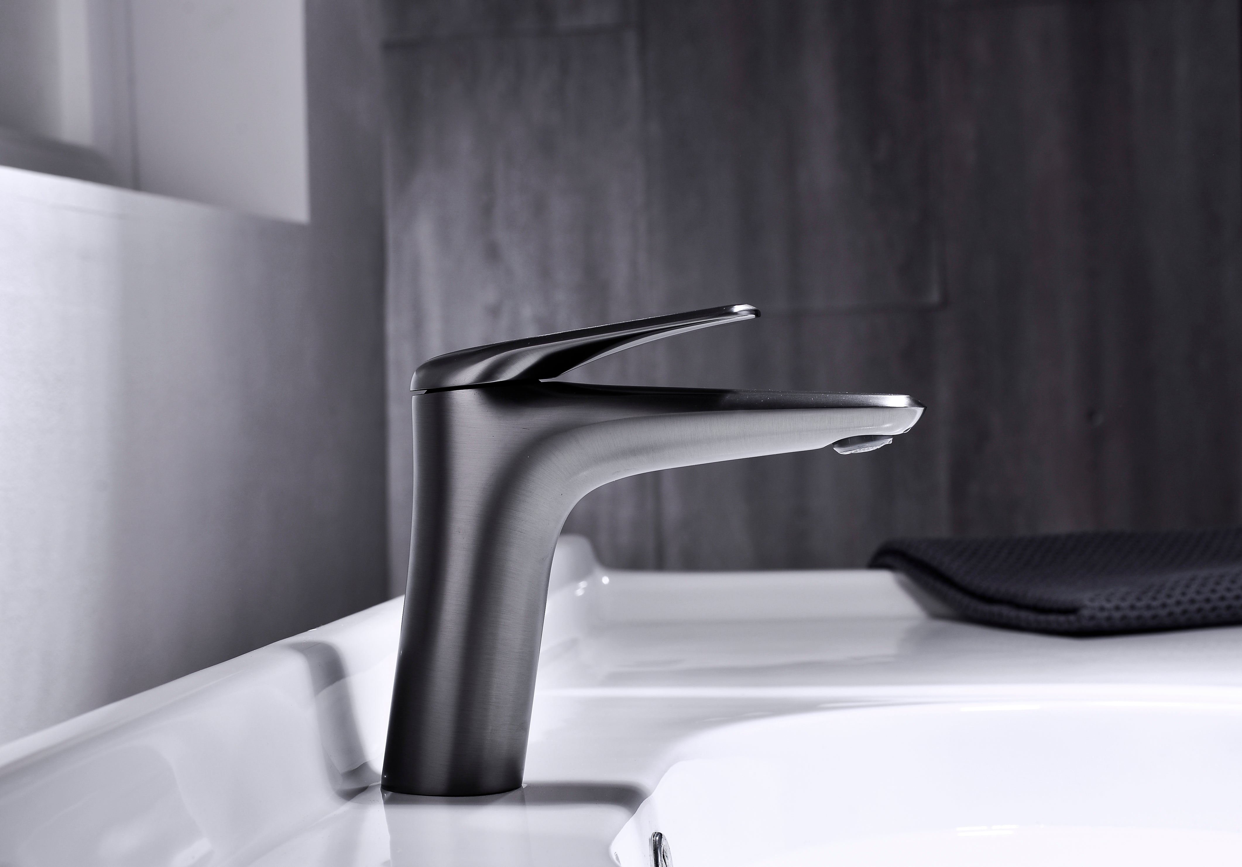 Niagara Low Basin Mixer Tap – Gun Grey, 86001GG