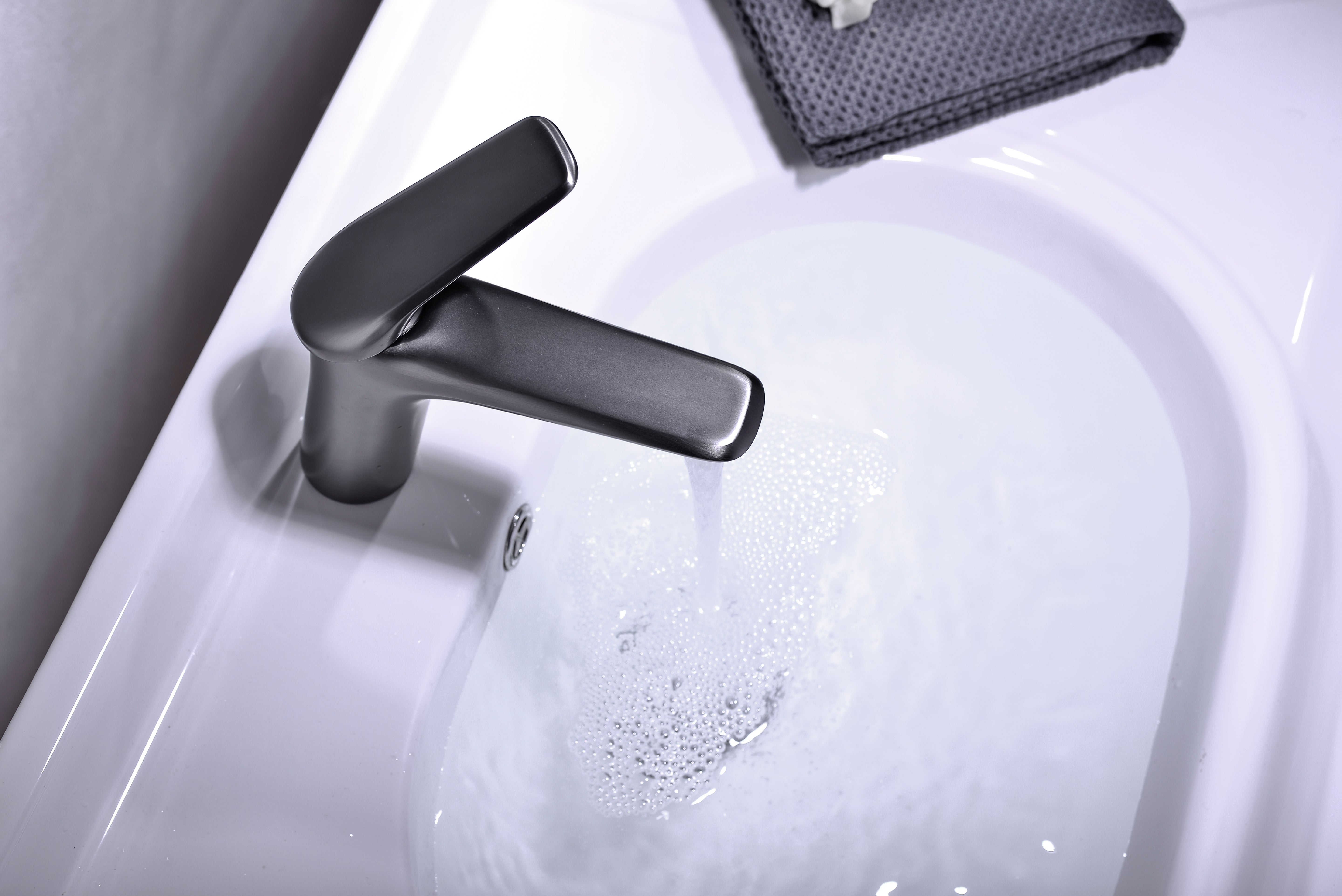 Niagara Low Basin Mixer Tap – Gun Grey, 86001GG