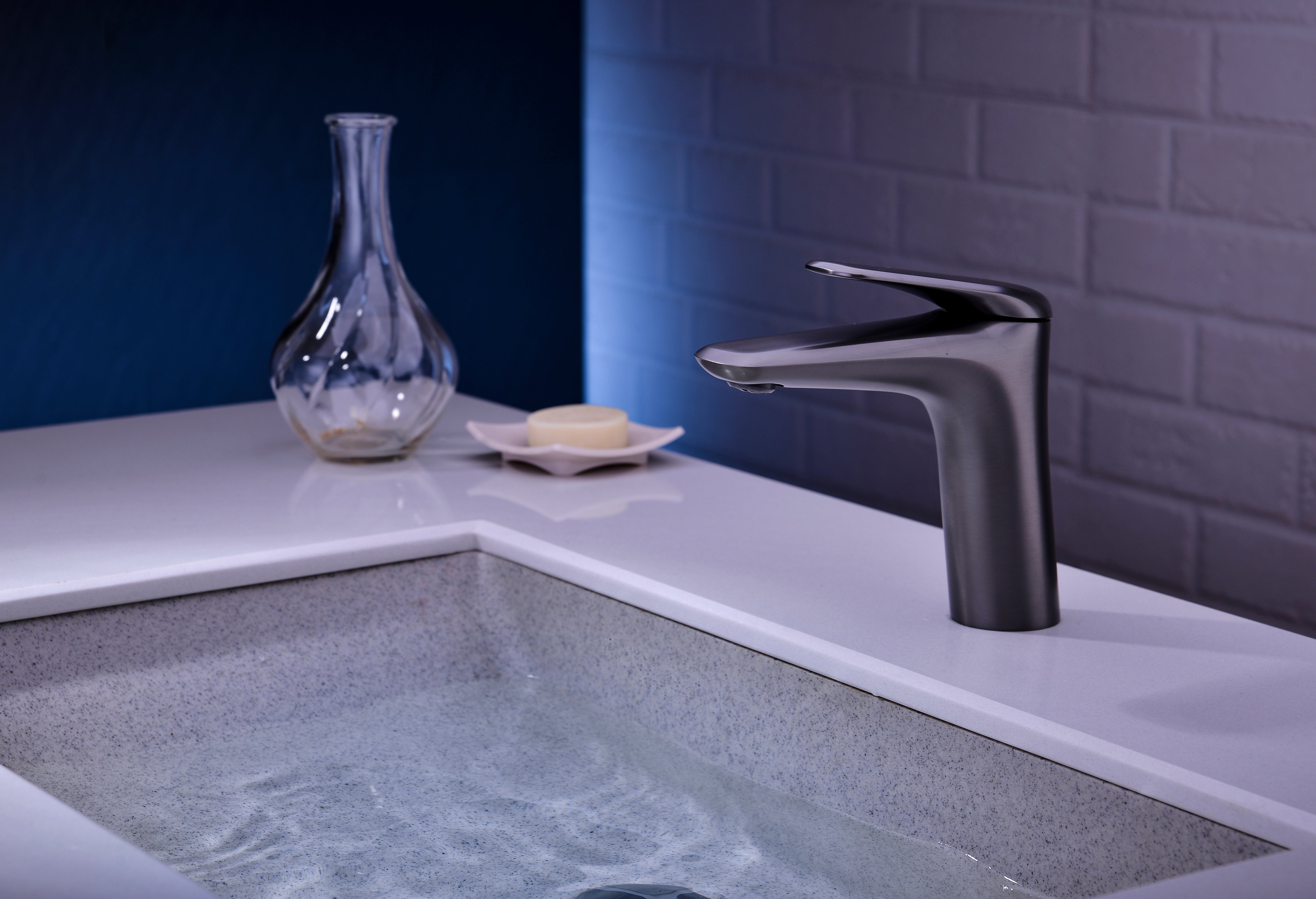 Niagara Low Basin Mixer Tap – Gun Grey, 86001GG