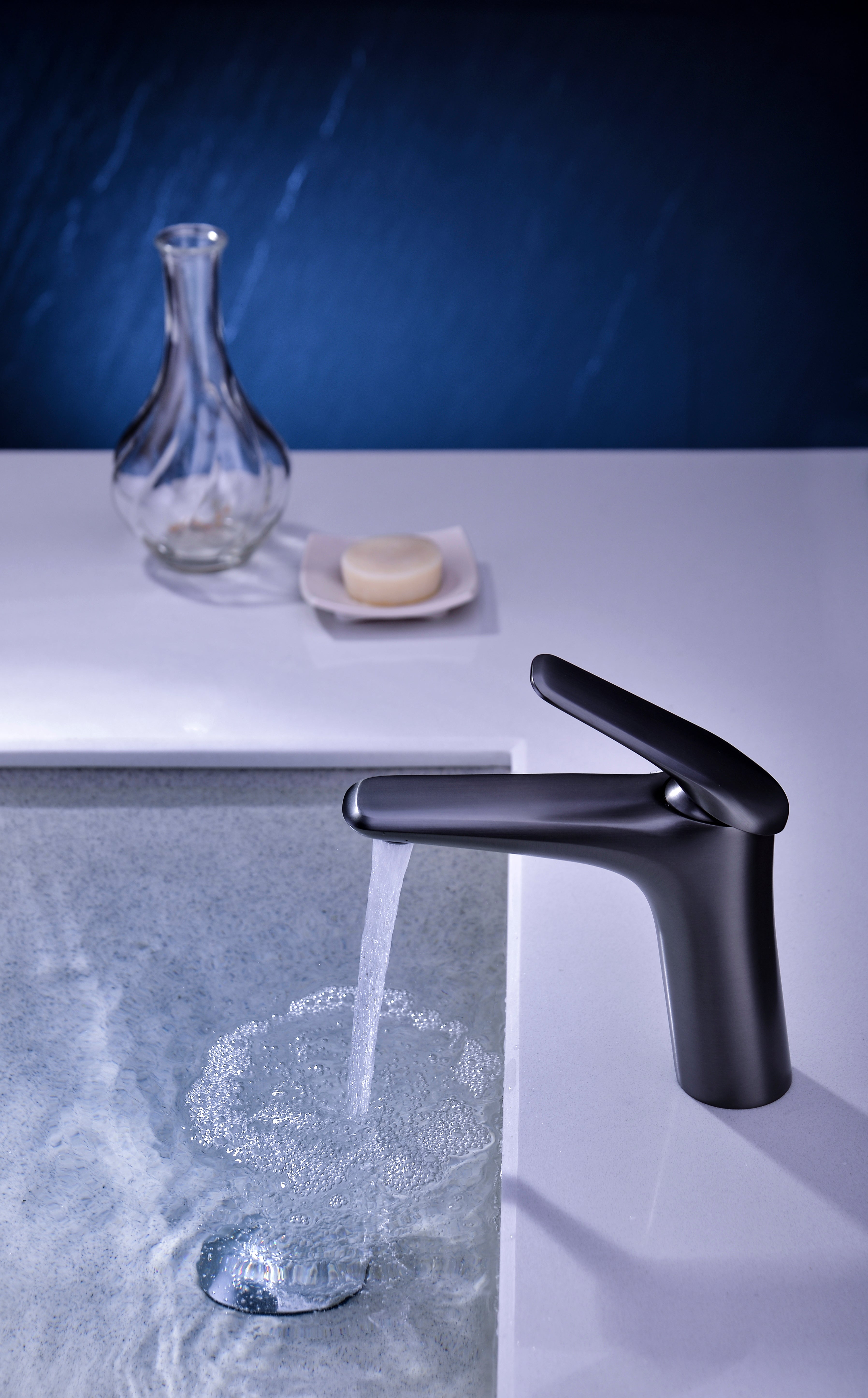 Niagara Low Basin Mixer Tap – Gun Grey, 86001GG
