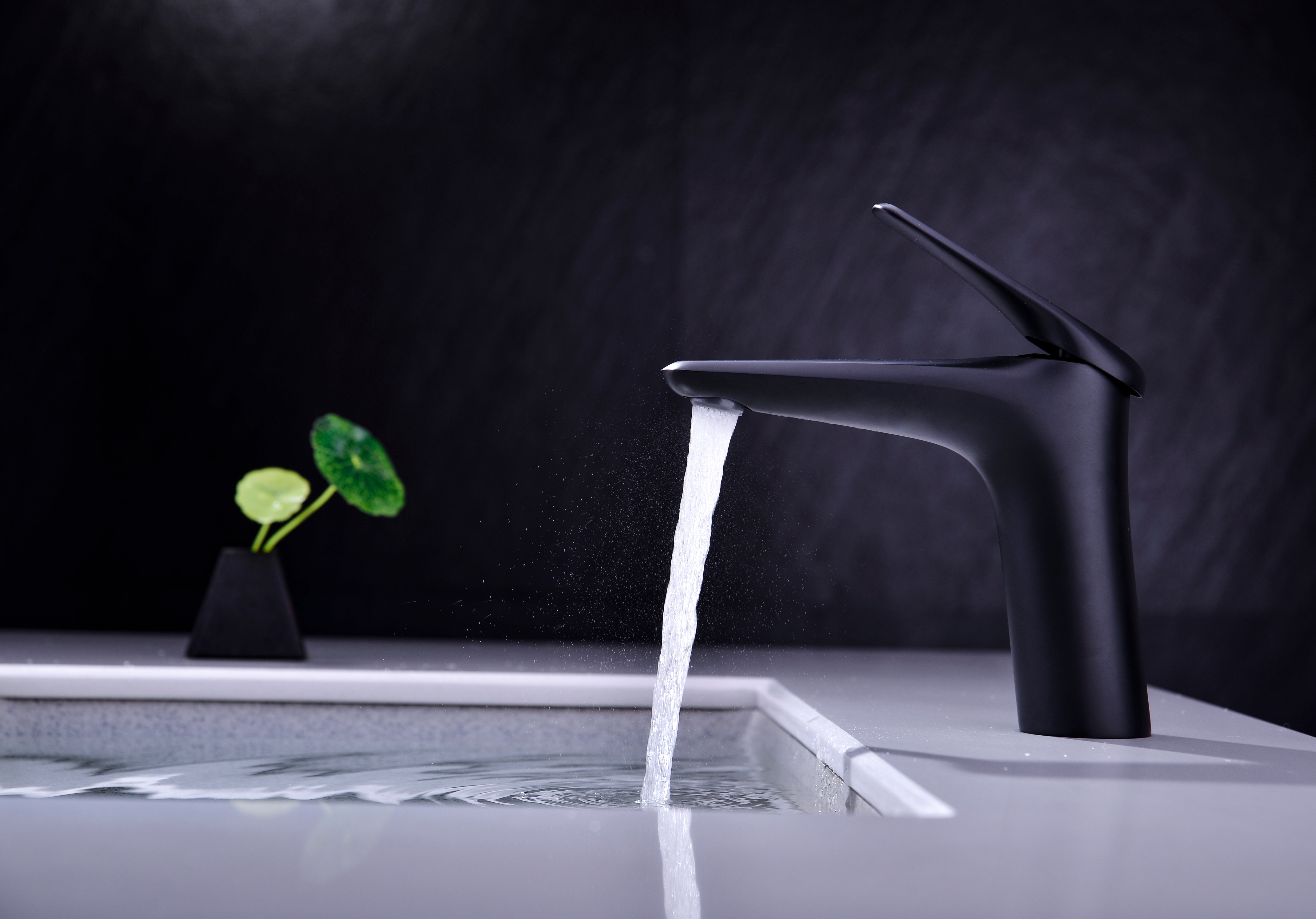 Niagara Low Basin Mixer Tap – Matt Black, 86001B