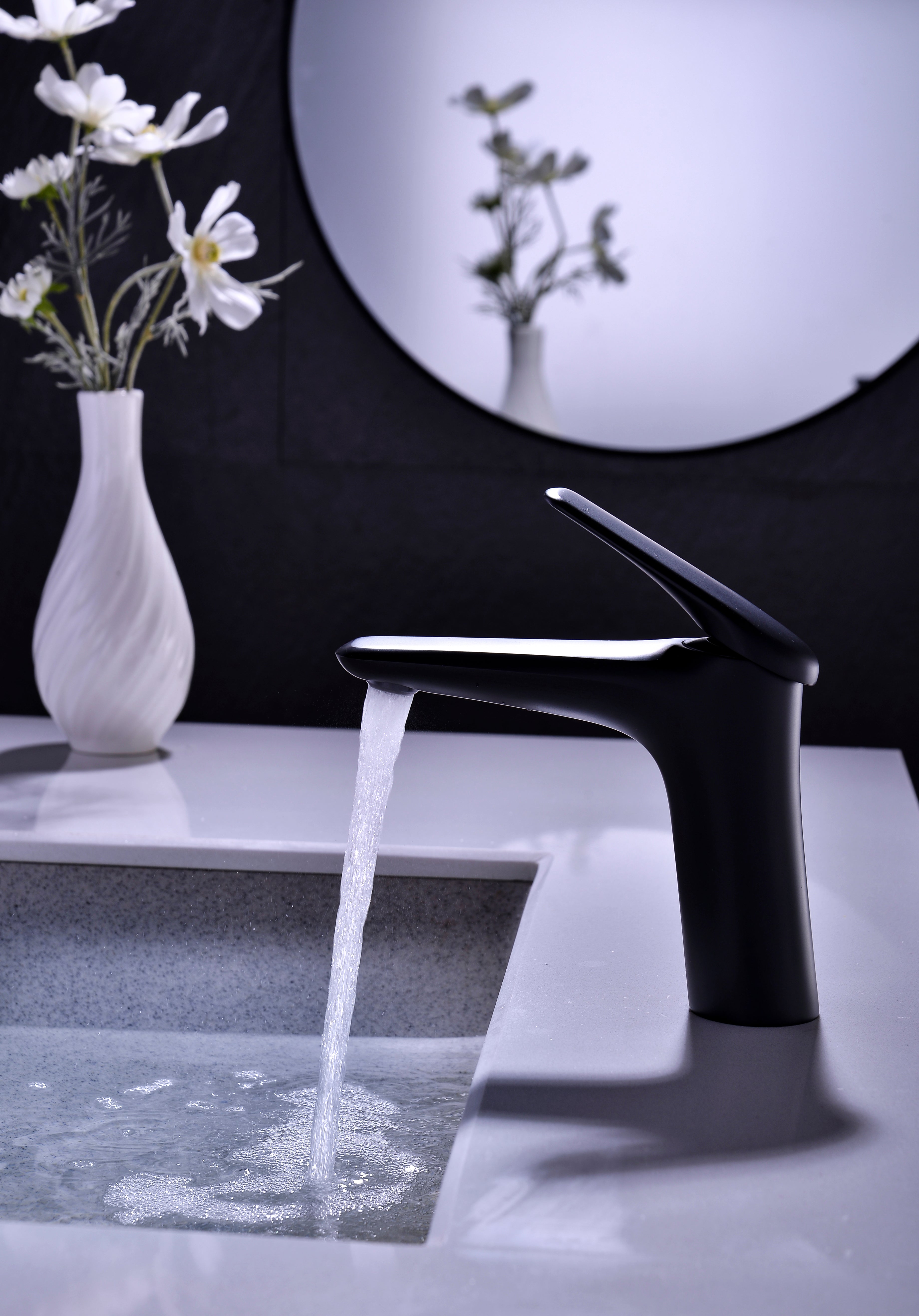 Niagara Low Basin Mixer Tap – Matt Black, 86001B