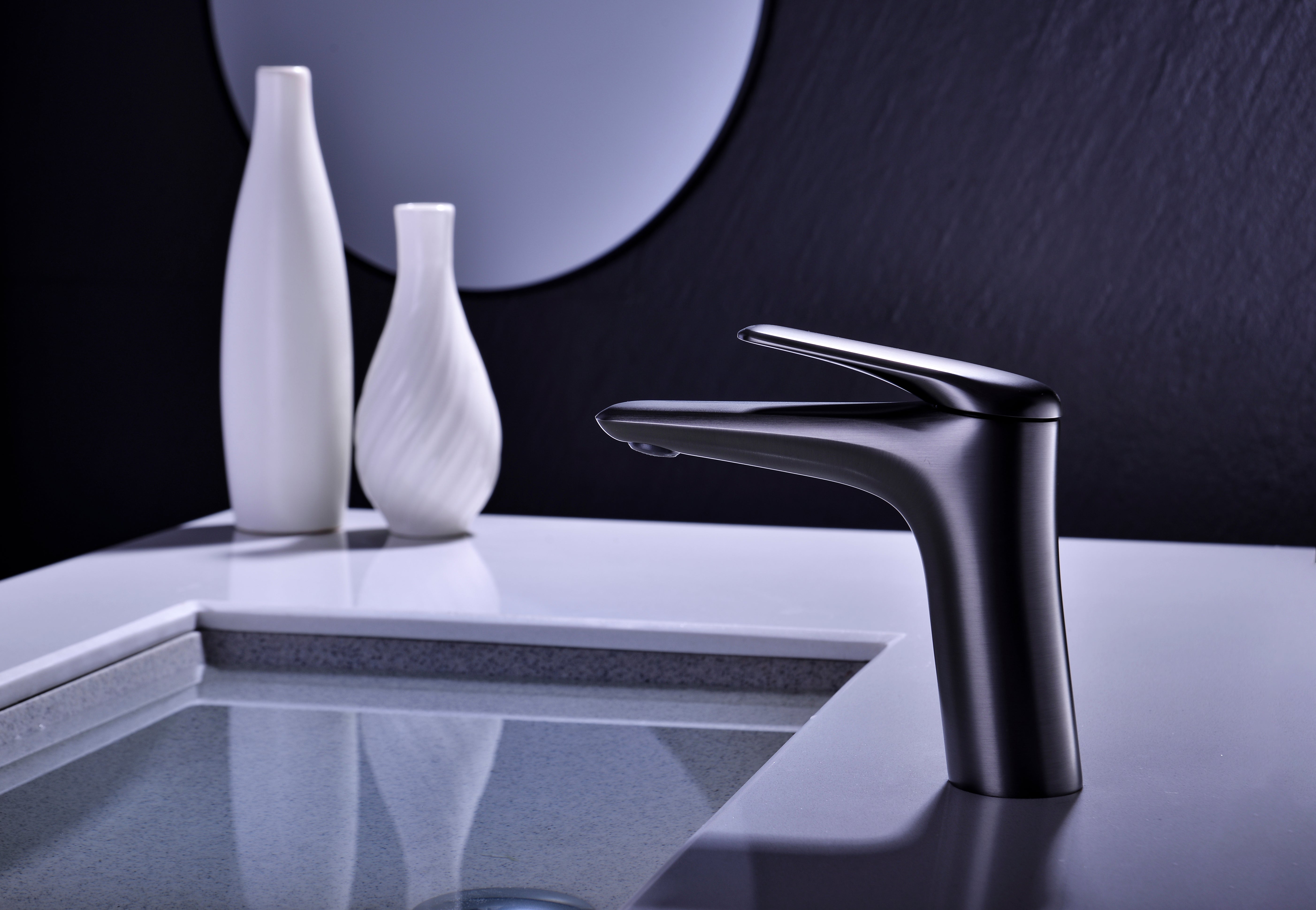 Niagara Low Basin Mixer Tap – Gun Grey, 86001GG